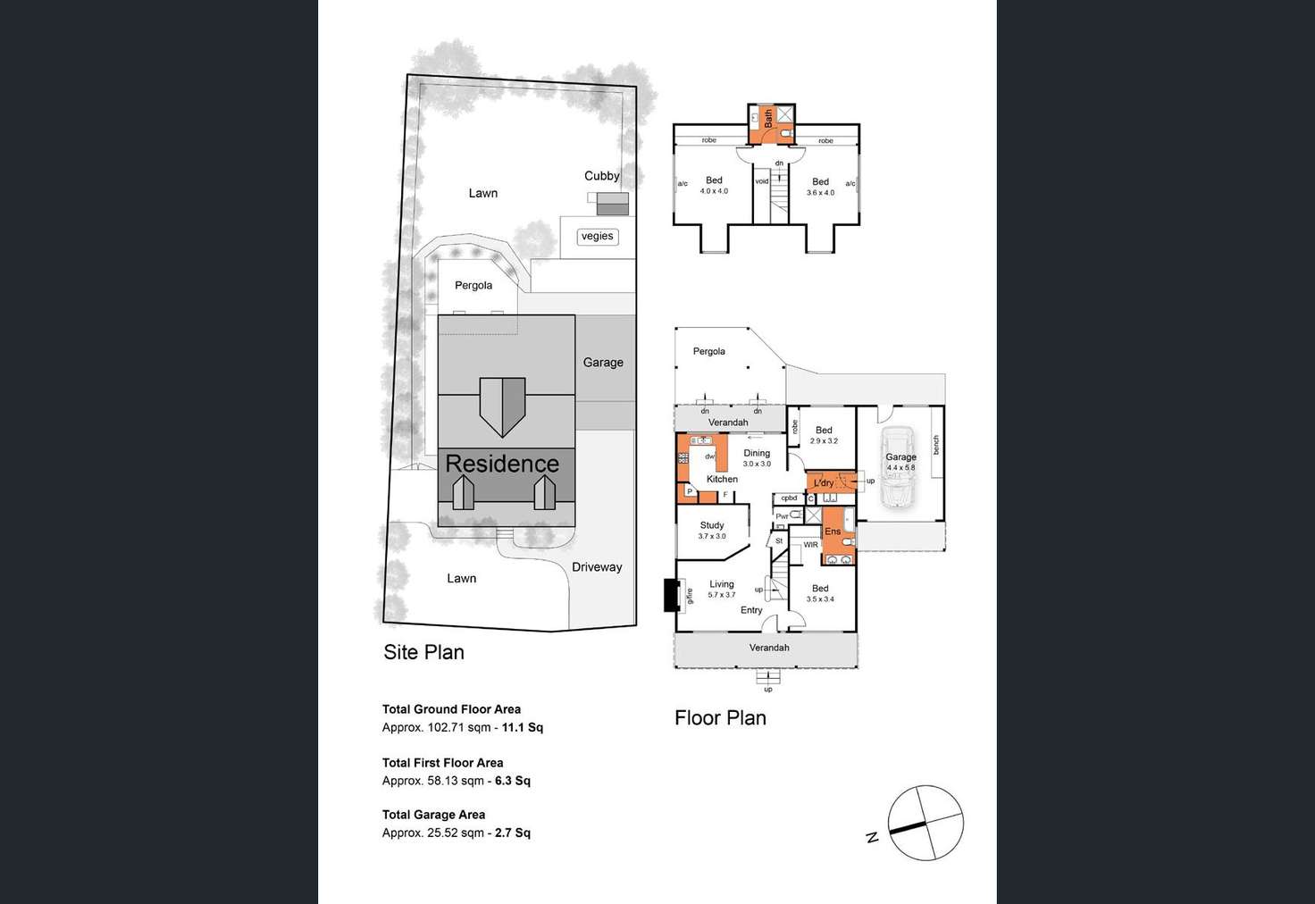 Floorplan of Homely house listing, 7 Layton Crescent, Mount Martha VIC 3934