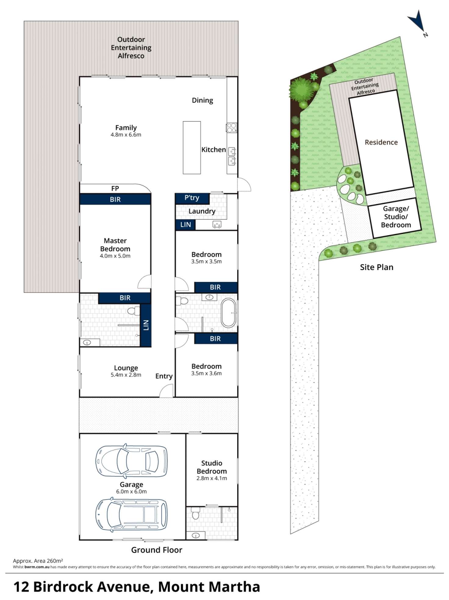 Floorplan of Homely house listing, 12 Birdrock Avenue, Mount Martha VIC 3934