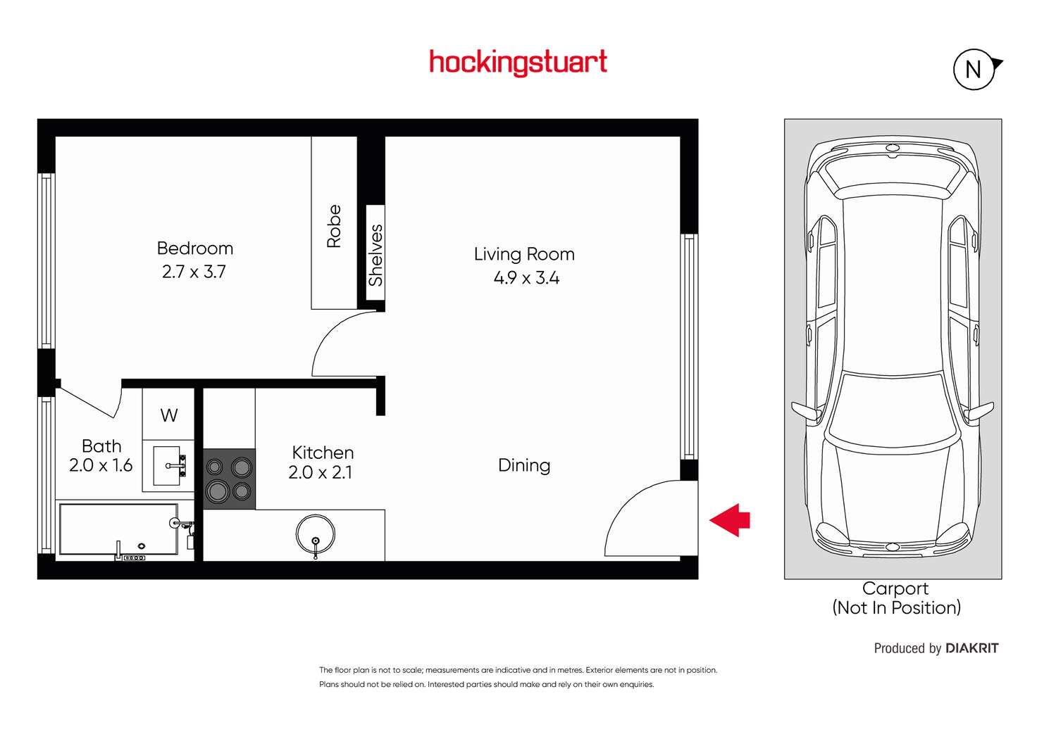 Floorplan of Homely apartment listing, 6/278 Barkly Street, Elwood VIC 3184