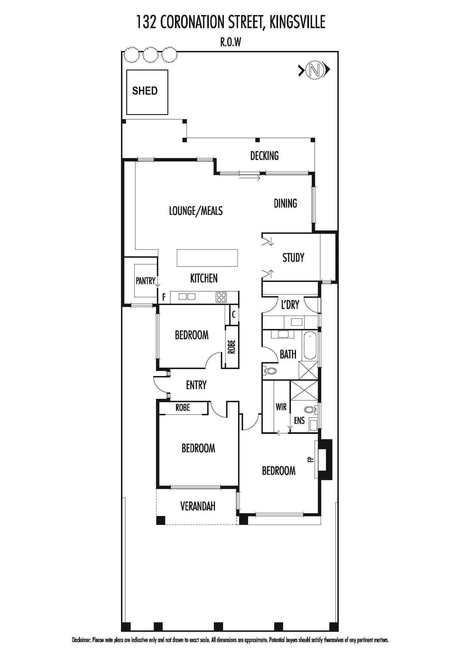 Floorplan of Homely house listing, 132 Coronation Street, Kingsville VIC 3012