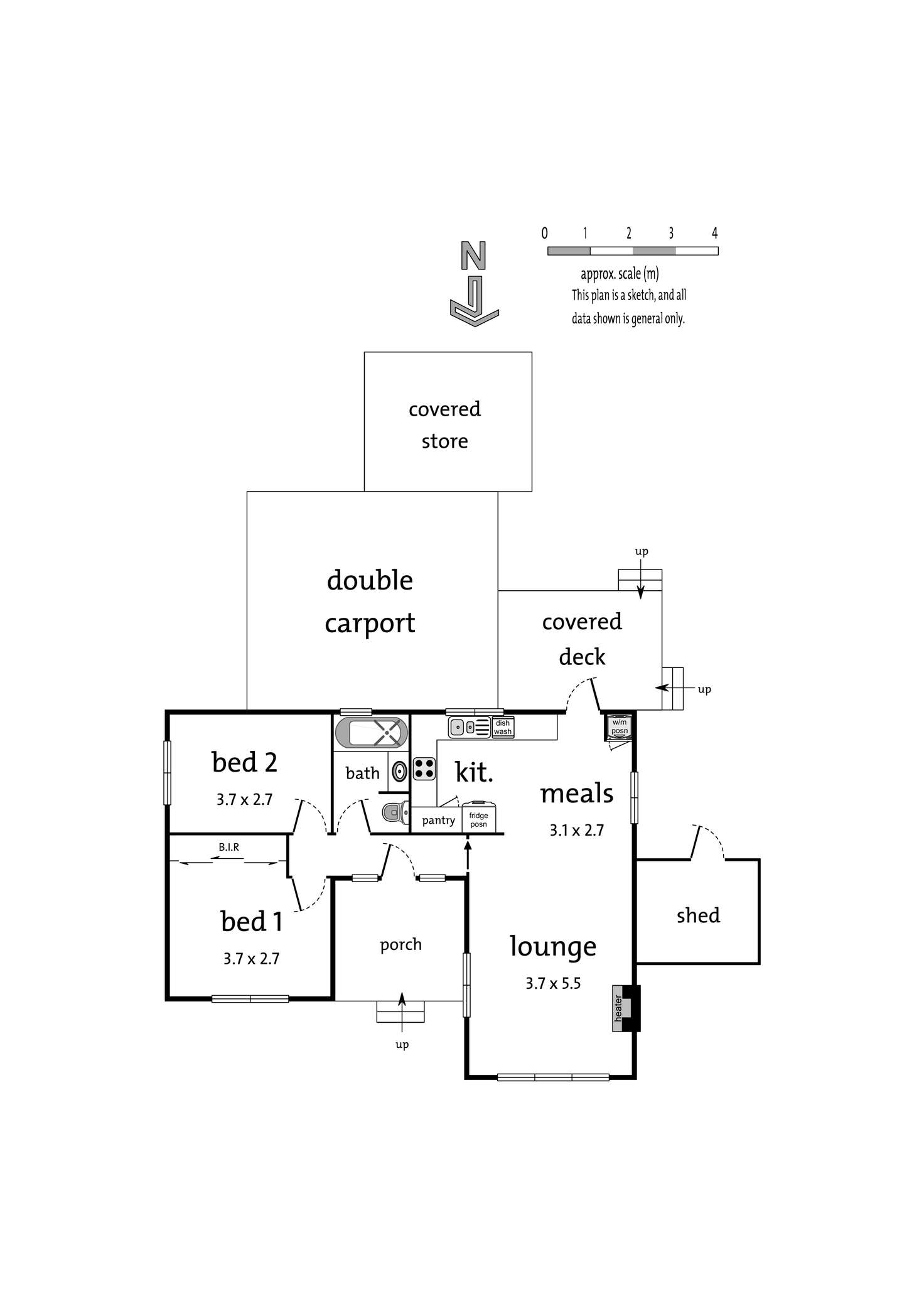 Floorplan of Homely unit listing, 66 Eastfield Road, Croydon South VIC 3136