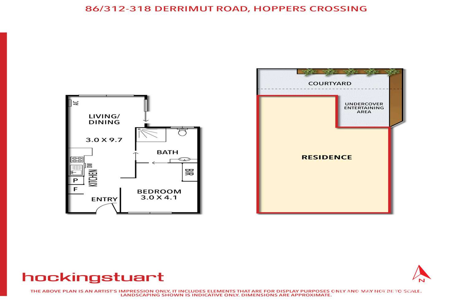 Floorplan of Homely unit listing, 86/312-318 Derrimut Road, Hoppers Crossing VIC 3029