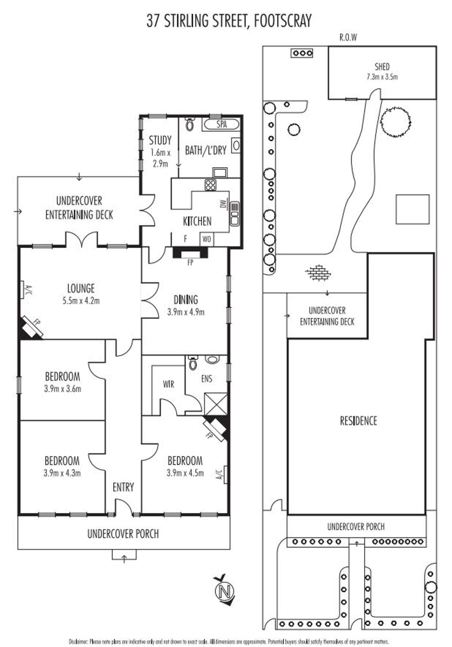 Floorplan of Homely house listing, 37 Stirling Street, Footscray VIC 3011
