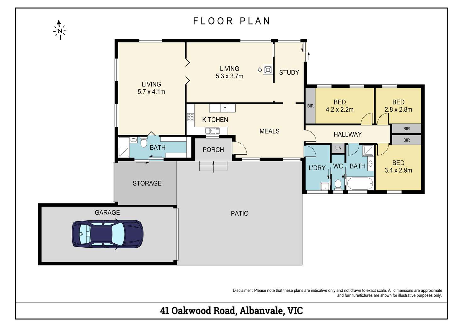 Floorplan of Homely house listing, 41 Oakwood Road, Albanvale VIC 3021