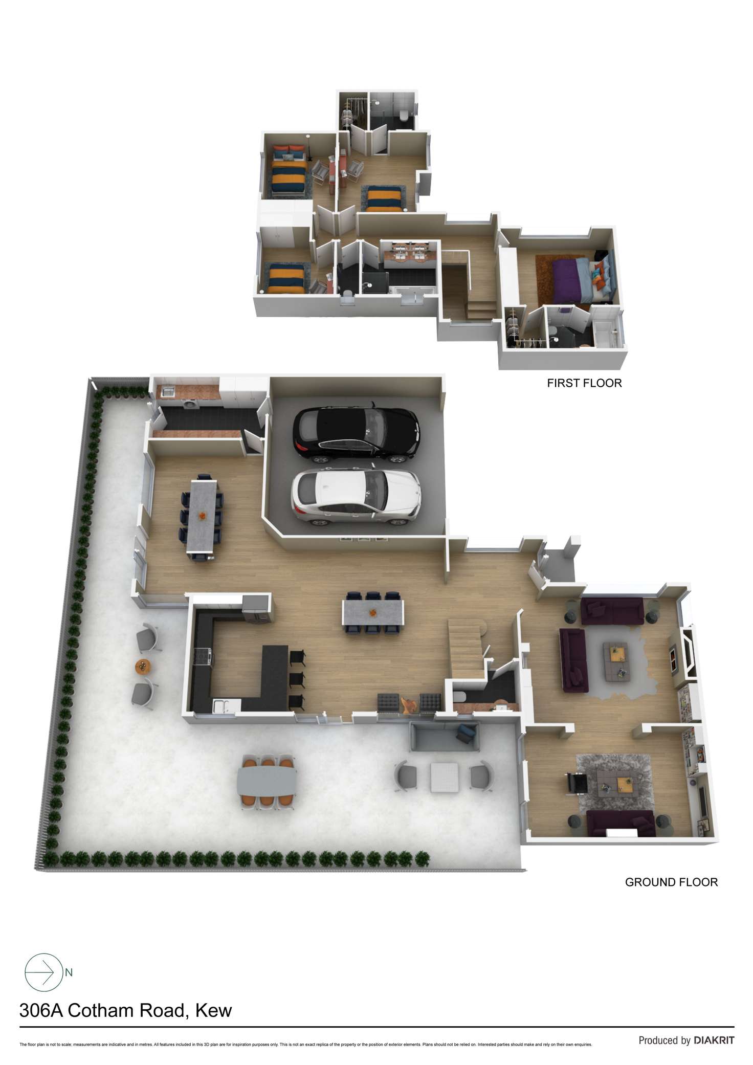 Floorplan of Homely house listing, 306a Cotham Road, Kew VIC 3101