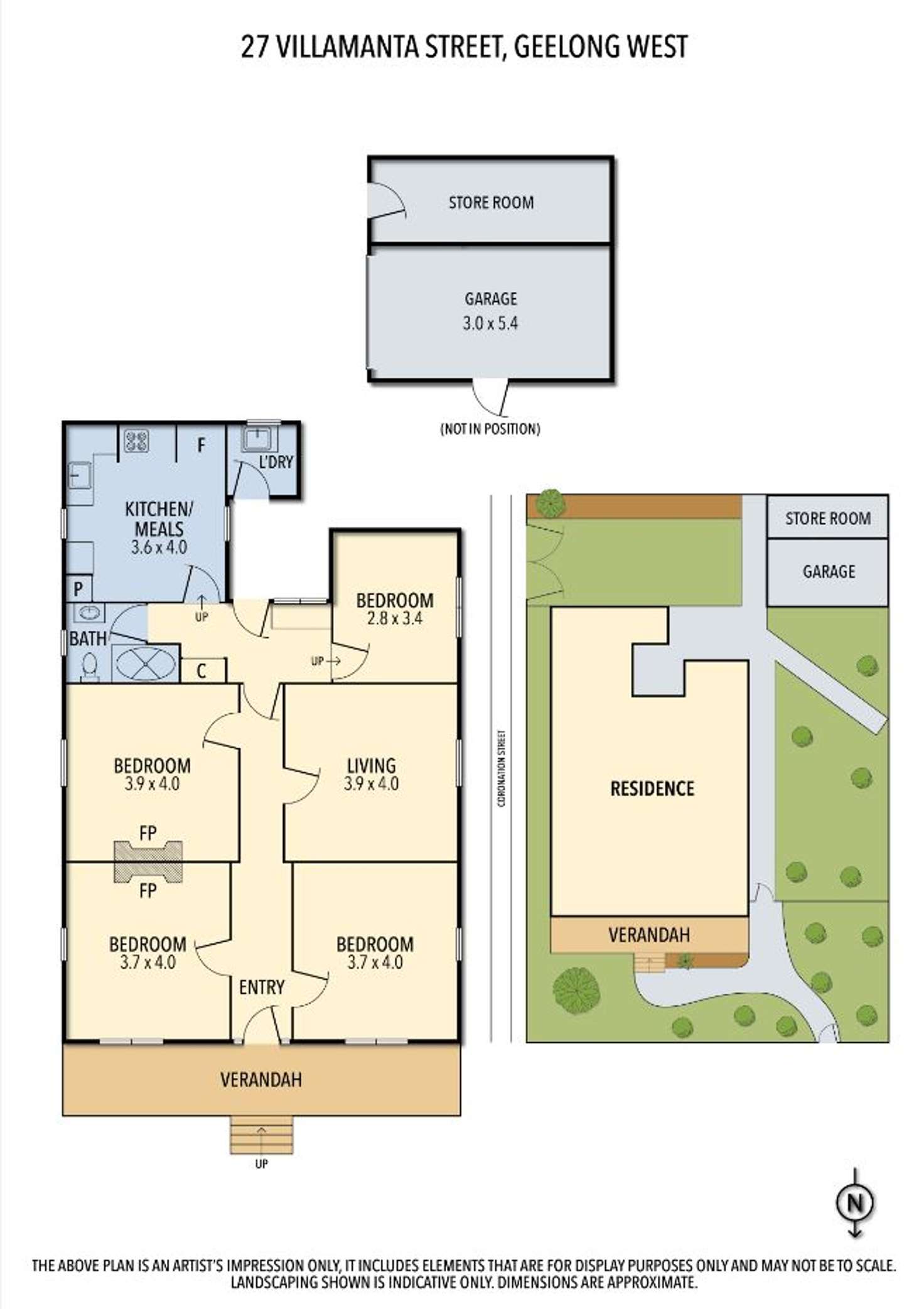 Floorplan of Homely house listing, 27 Villamanta Street, Geelong West VIC 3218