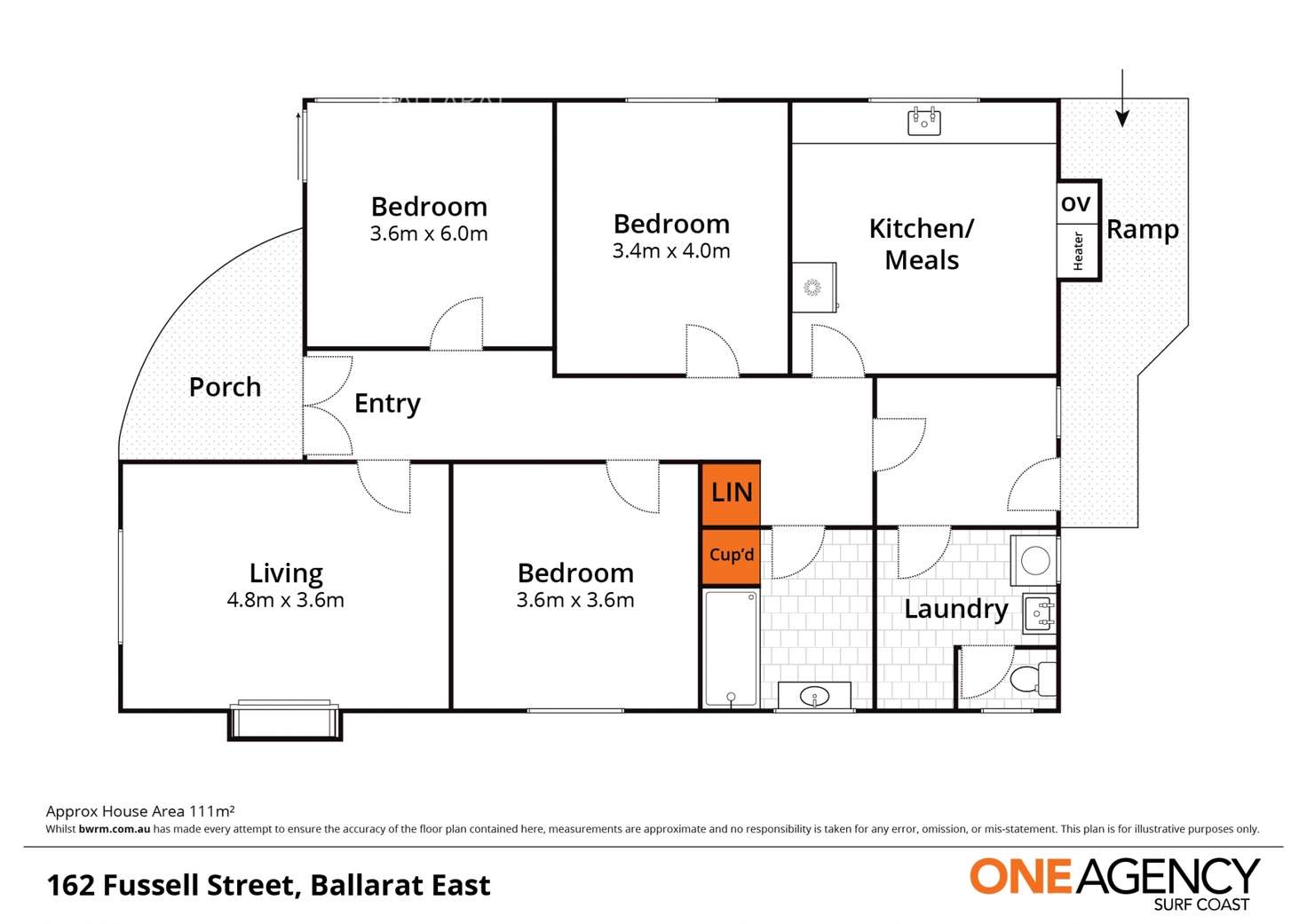 Floorplan of Homely house listing, 162 Fussell Street, Ballarat East VIC 3350