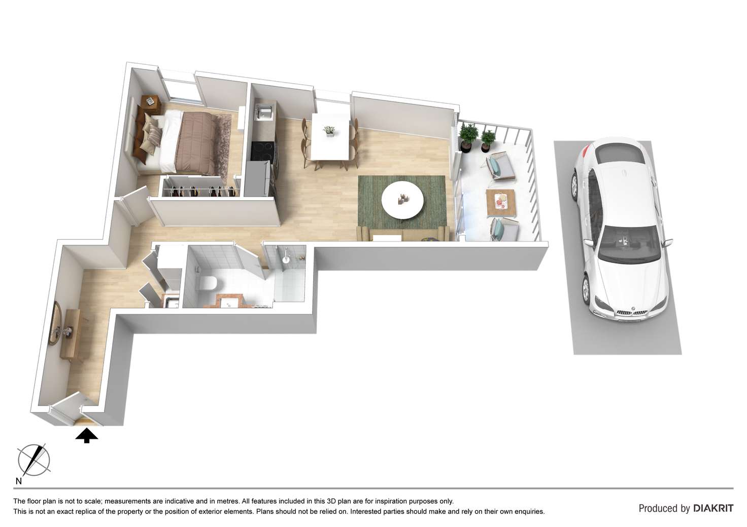 Floorplan of Homely apartment listing, 312/594 St Kilda Road, Melbourne VIC 3004