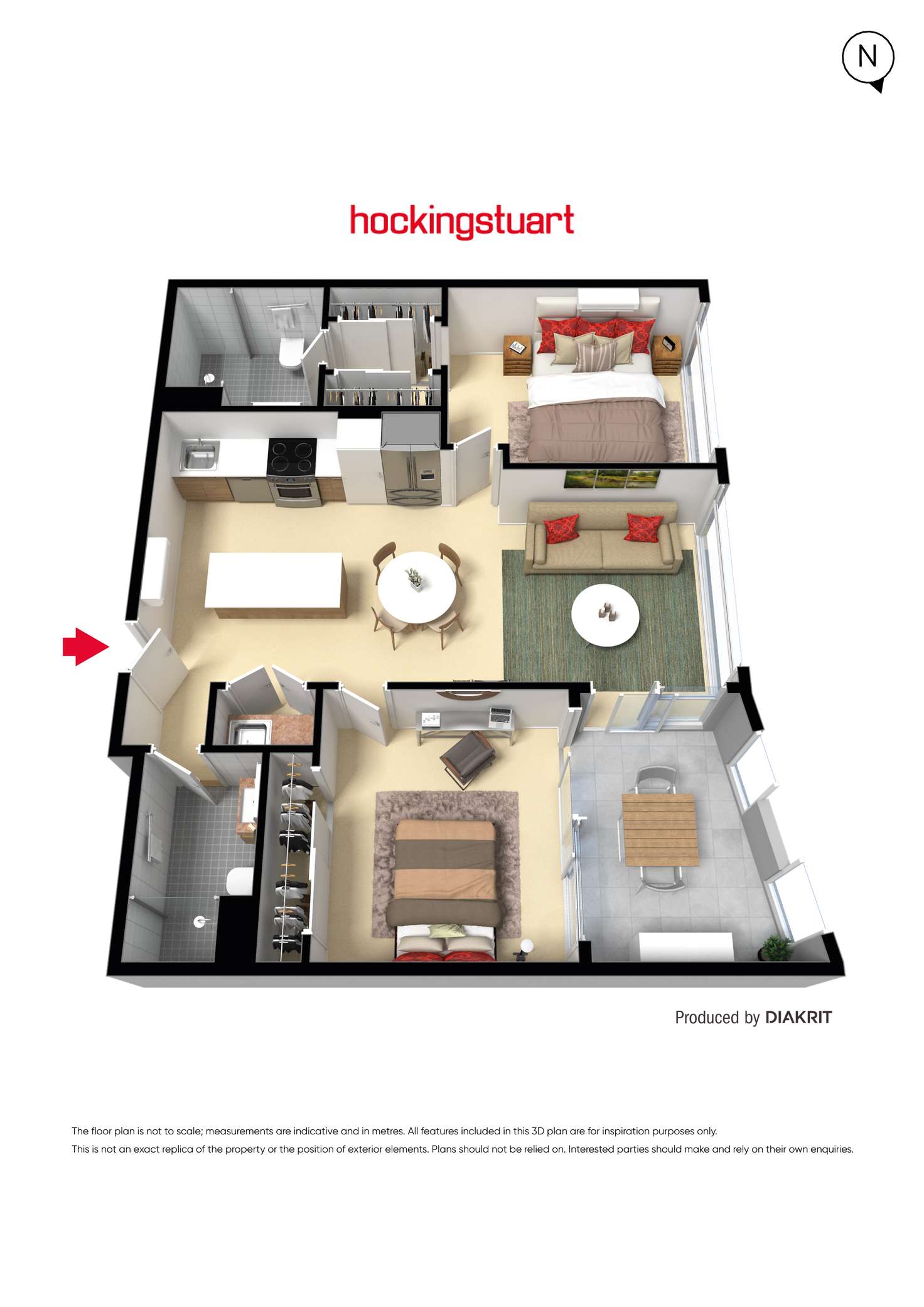 Floorplan of Homely apartment listing, 3006/545 Station Street, Box Hill VIC 3128