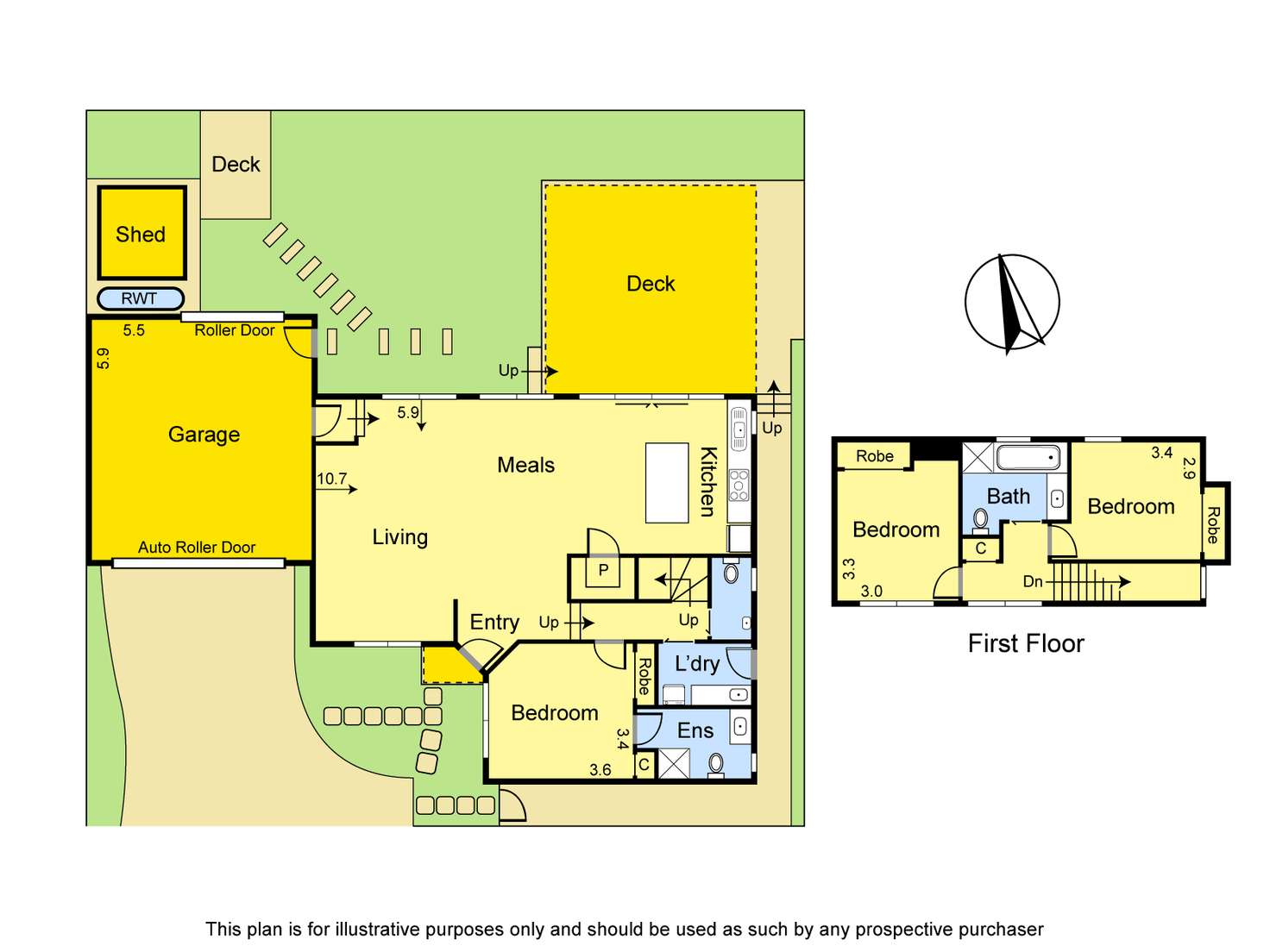 Floorplan of Homely townhouse listing, 2/10 Gregg Street, Diamond Creek VIC 3089