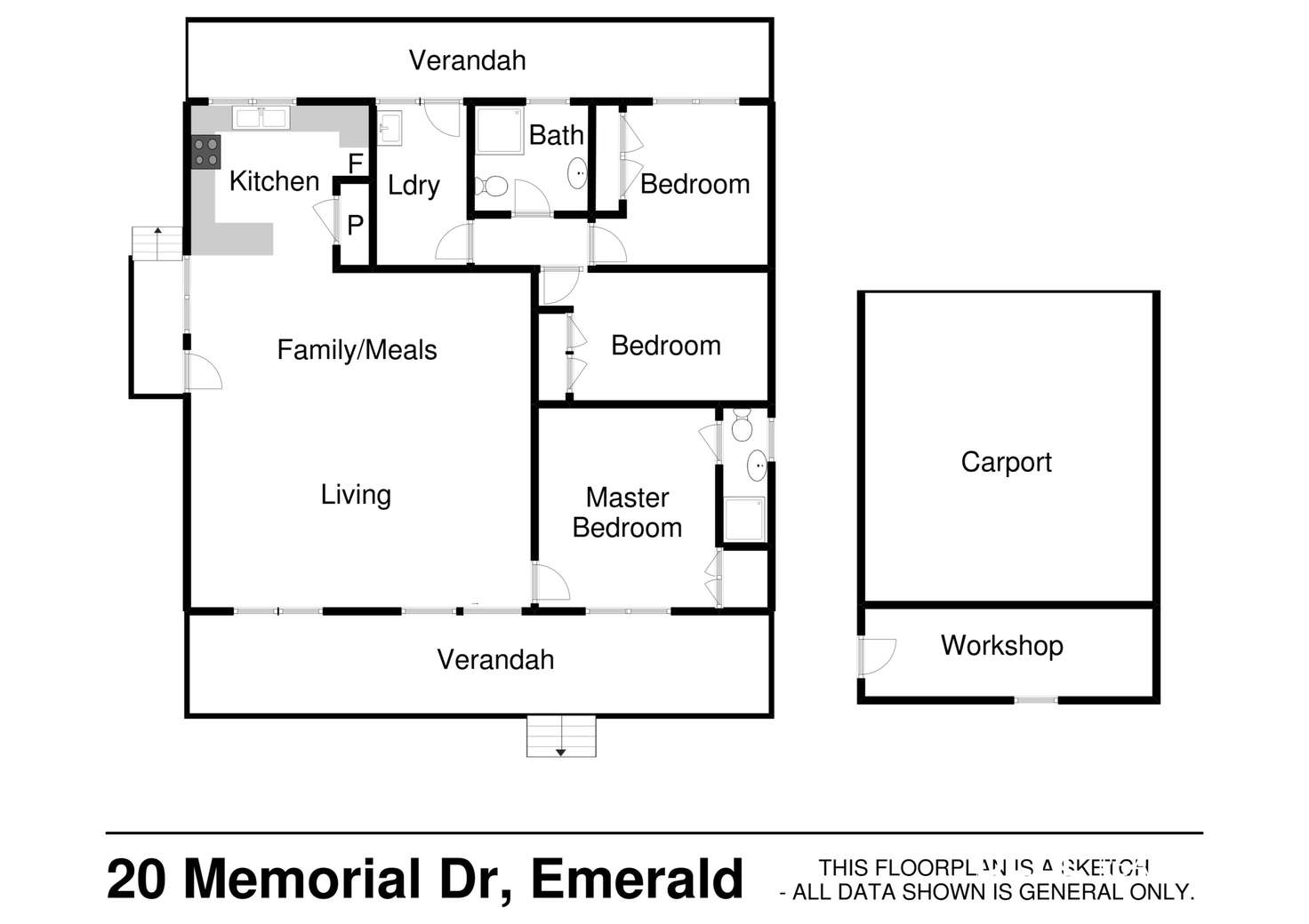 Floorplan of Homely house listing, 20 Memorial Avenue, Emerald VIC 3782