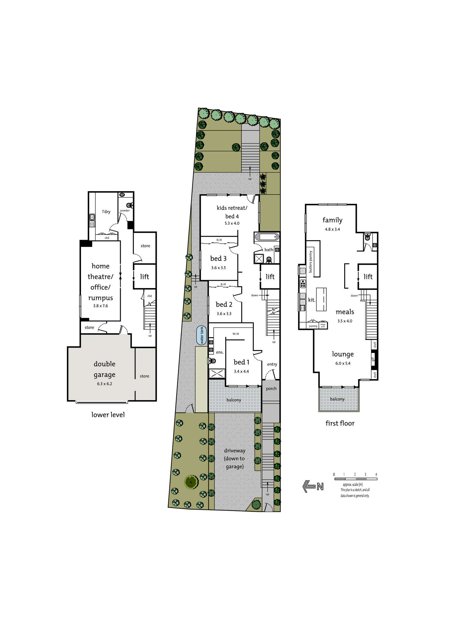 Floorplan of Homely townhouse listing, 6A Rathmullen Quadrant, Doncaster VIC 3108