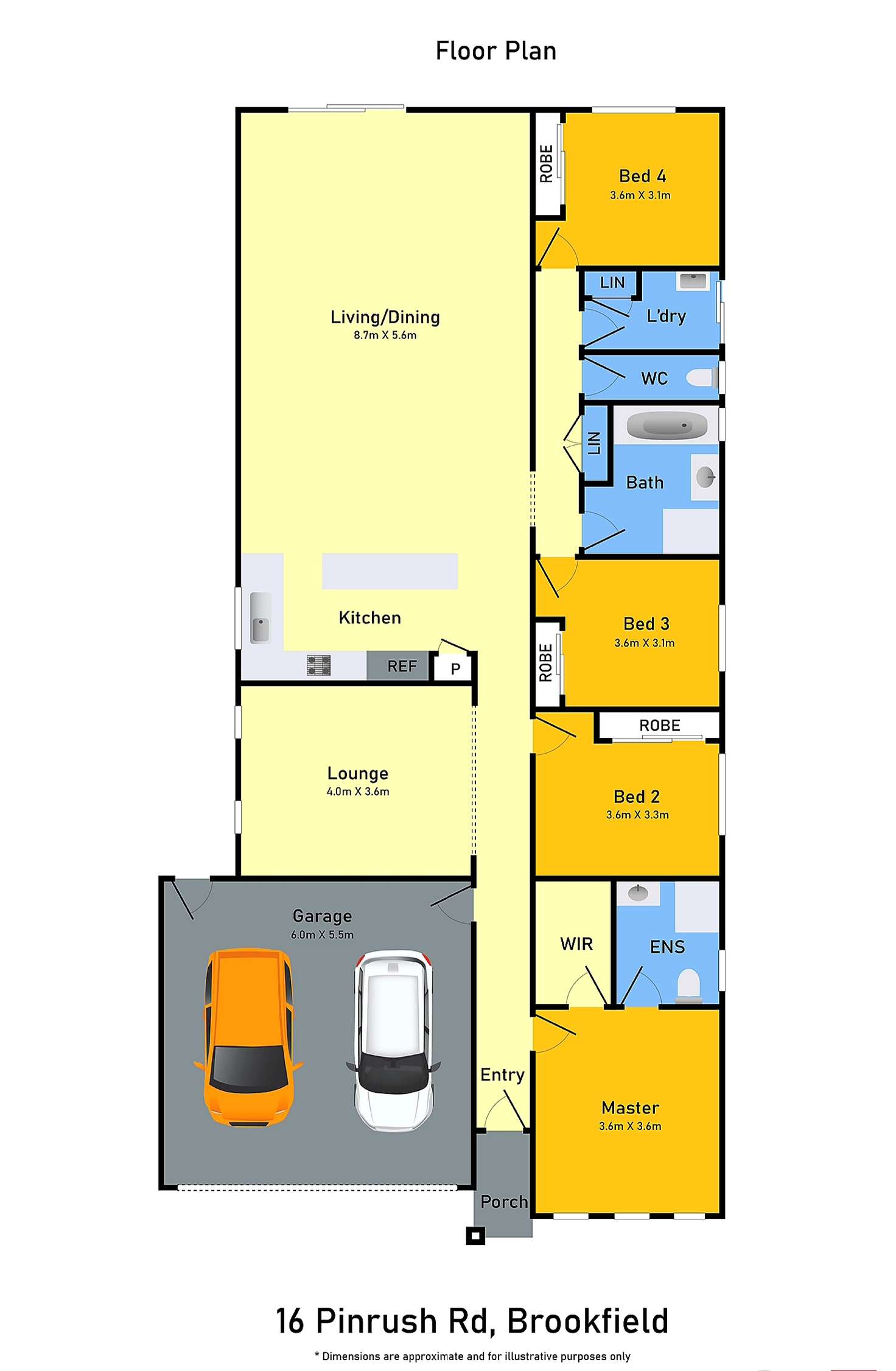 Floorplan of Homely house listing, 16 Pinrush Road, Brookfield VIC 3338
