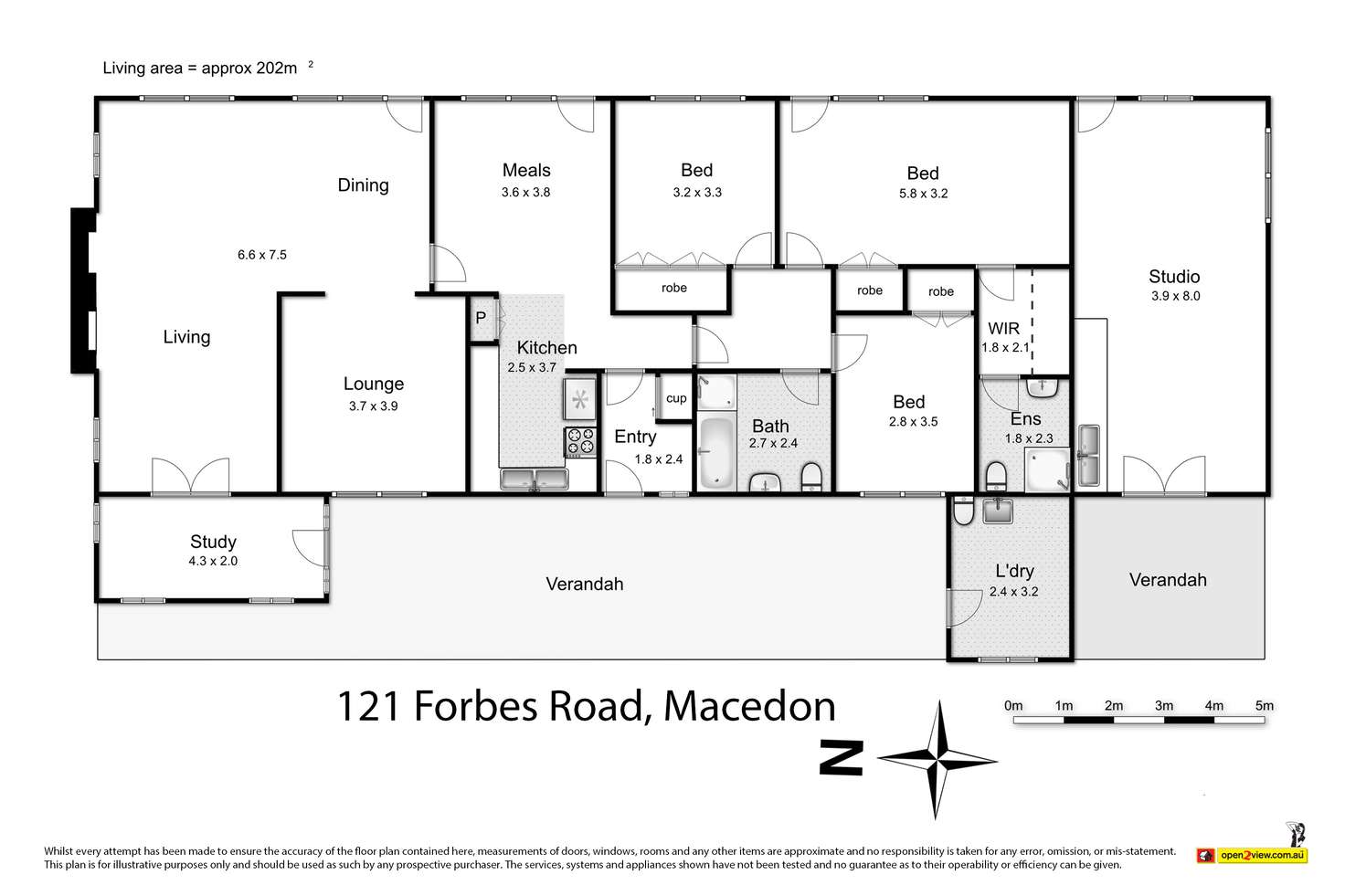 Floorplan of Homely house listing, 121 Forbes Road, Macedon VIC 3440