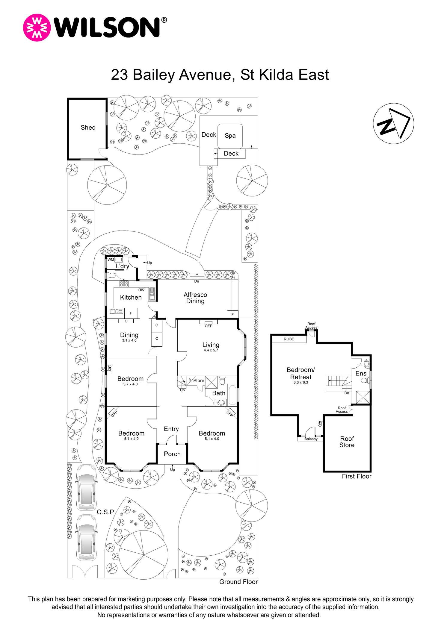 Floorplan of Homely house listing, 23 Bailey Avenue, St Kilda East VIC 3183