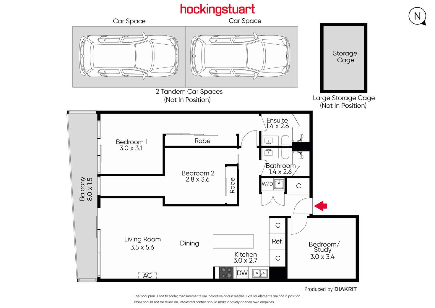 Floorplan of Homely apartment listing, 112/4 Acacia Place, Abbotsford VIC 3067