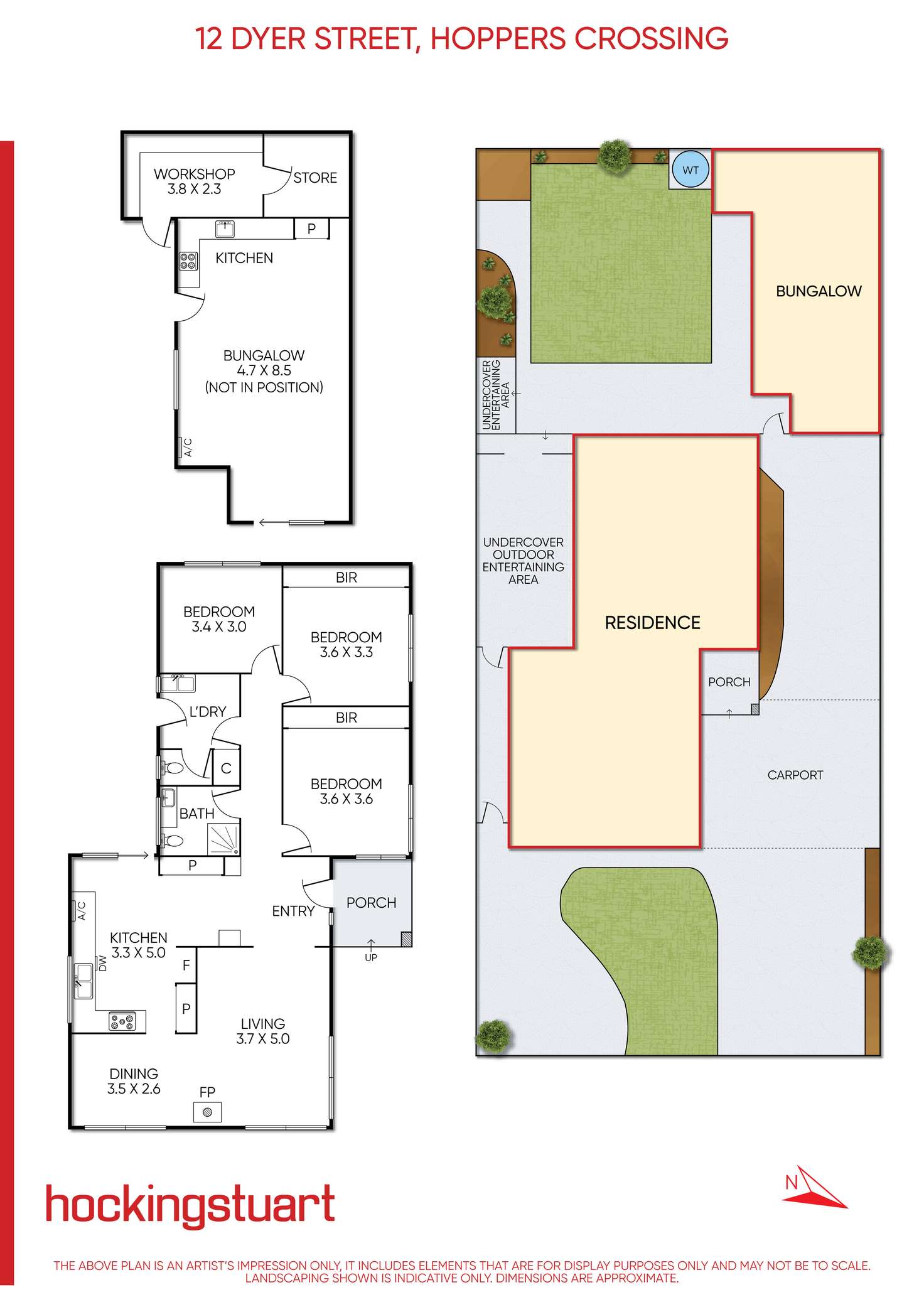 Floorplan of Homely house listing, 12 Dyer Street, Hoppers Crossing VIC 3029