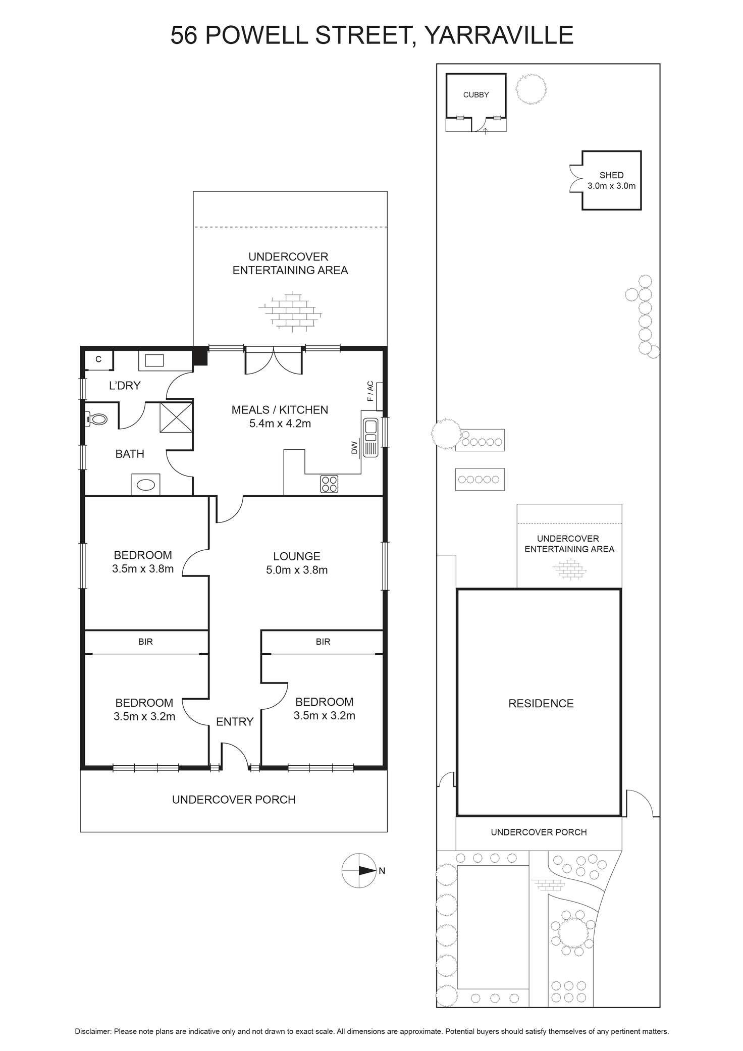 Floorplan of Homely house listing, 56 Powell Street, Yarraville VIC 3013