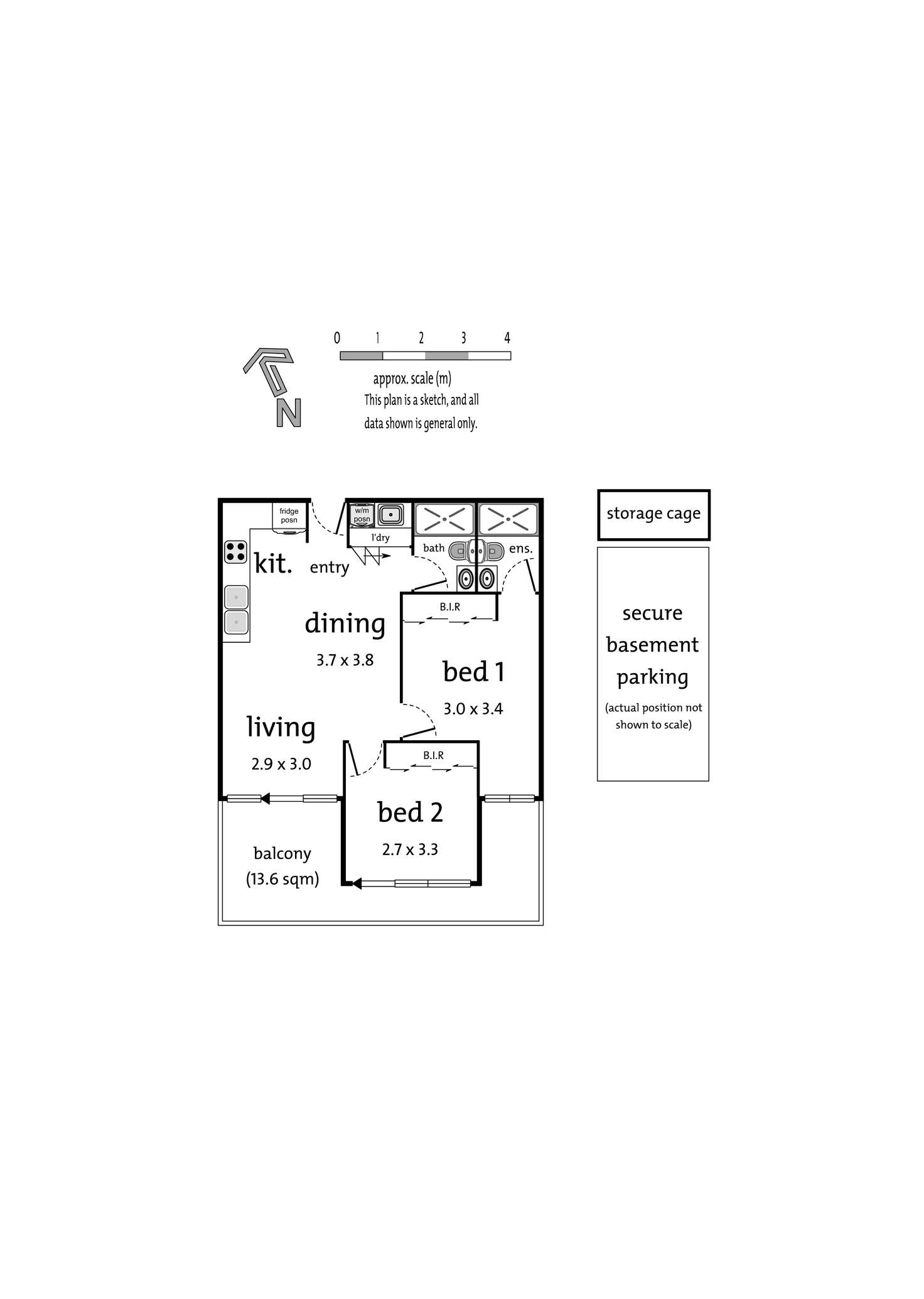 Floorplan of Homely apartment listing, 117/187 Reynolds Road, Doncaster East VIC 3109