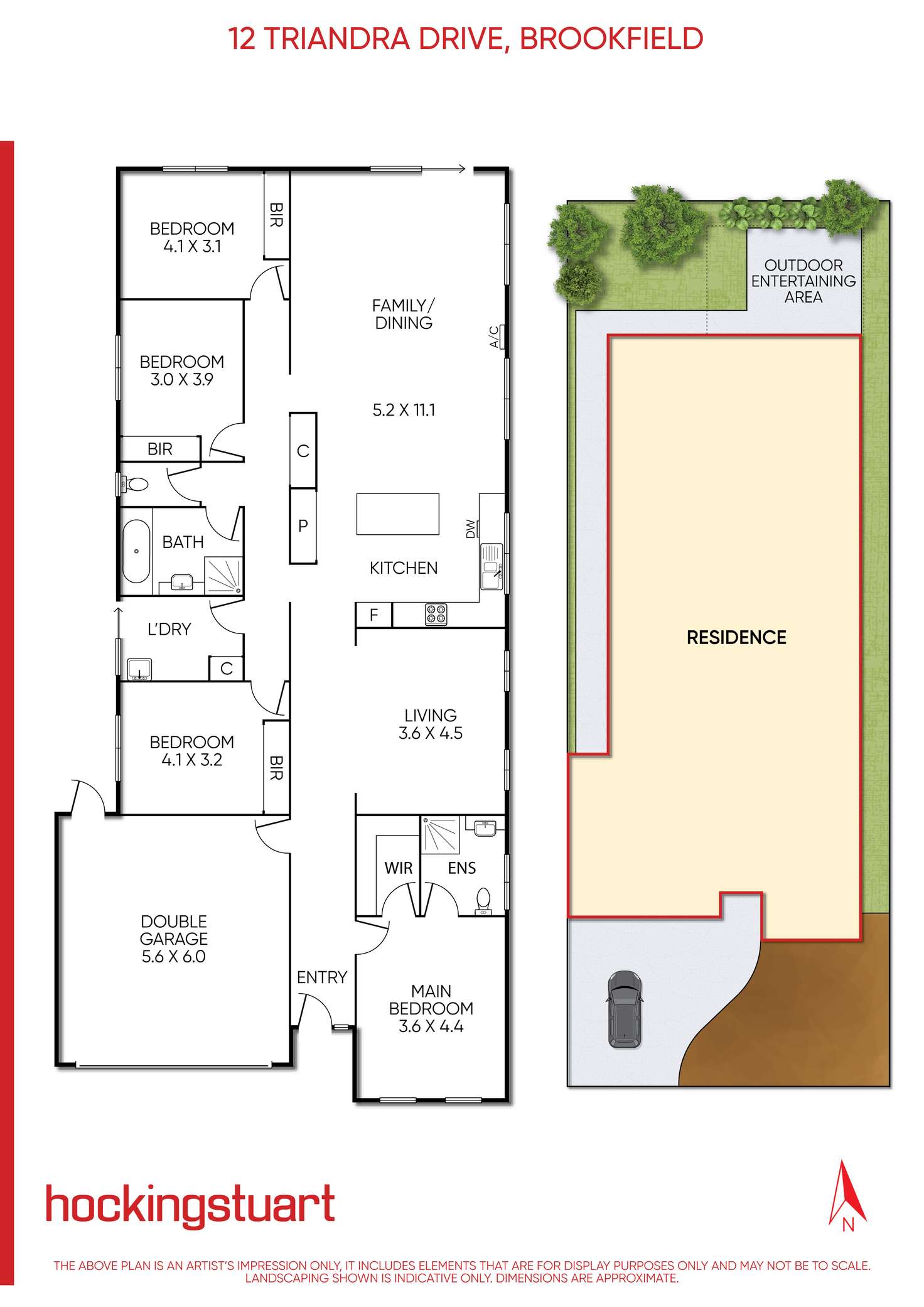 Floorplan of Homely house listing, 12 Triandra Drive, Brookfield VIC 3338