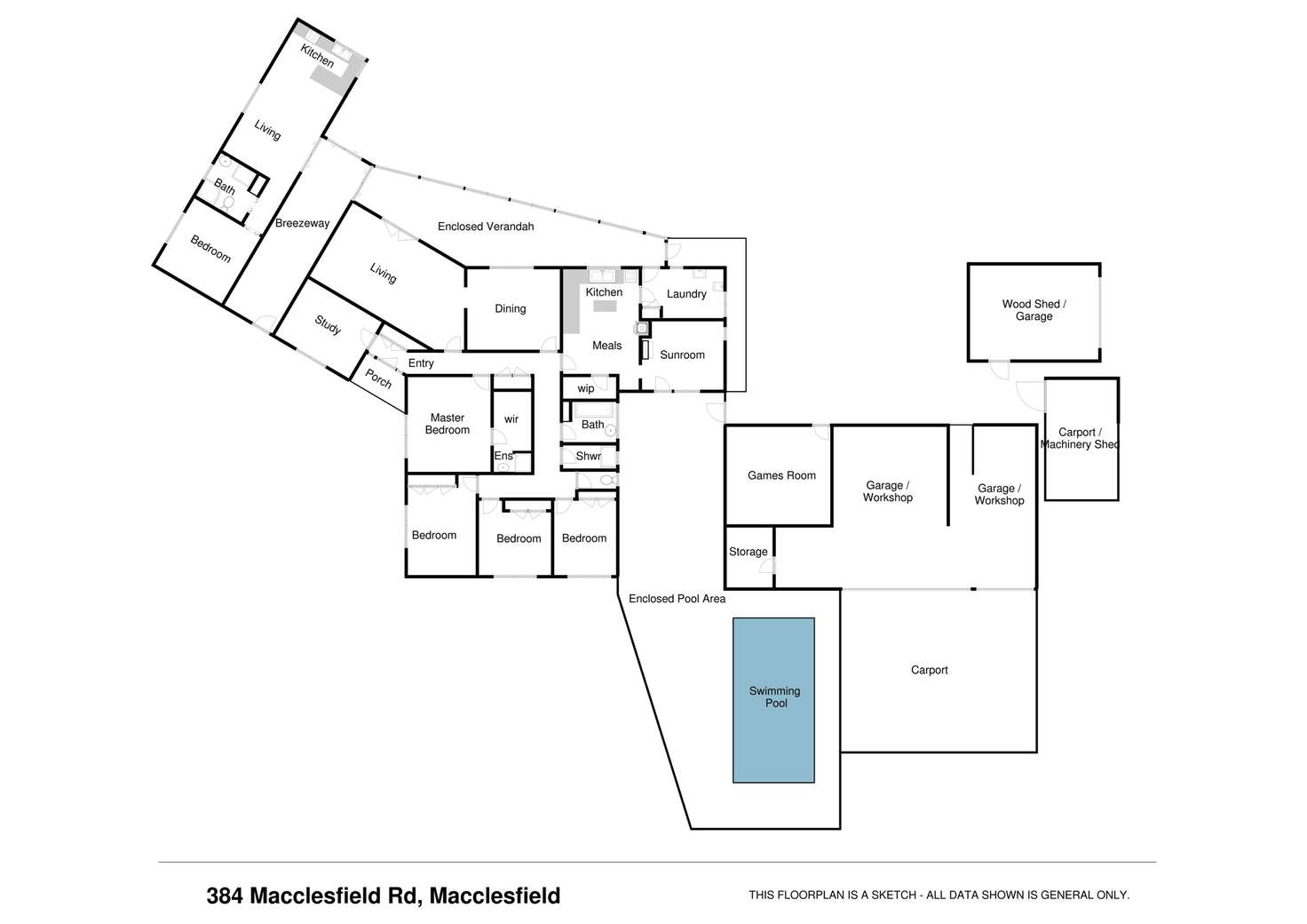 Floorplan of Homely house listing, 384 Macclesfield Road, Macclesfield VIC 3782