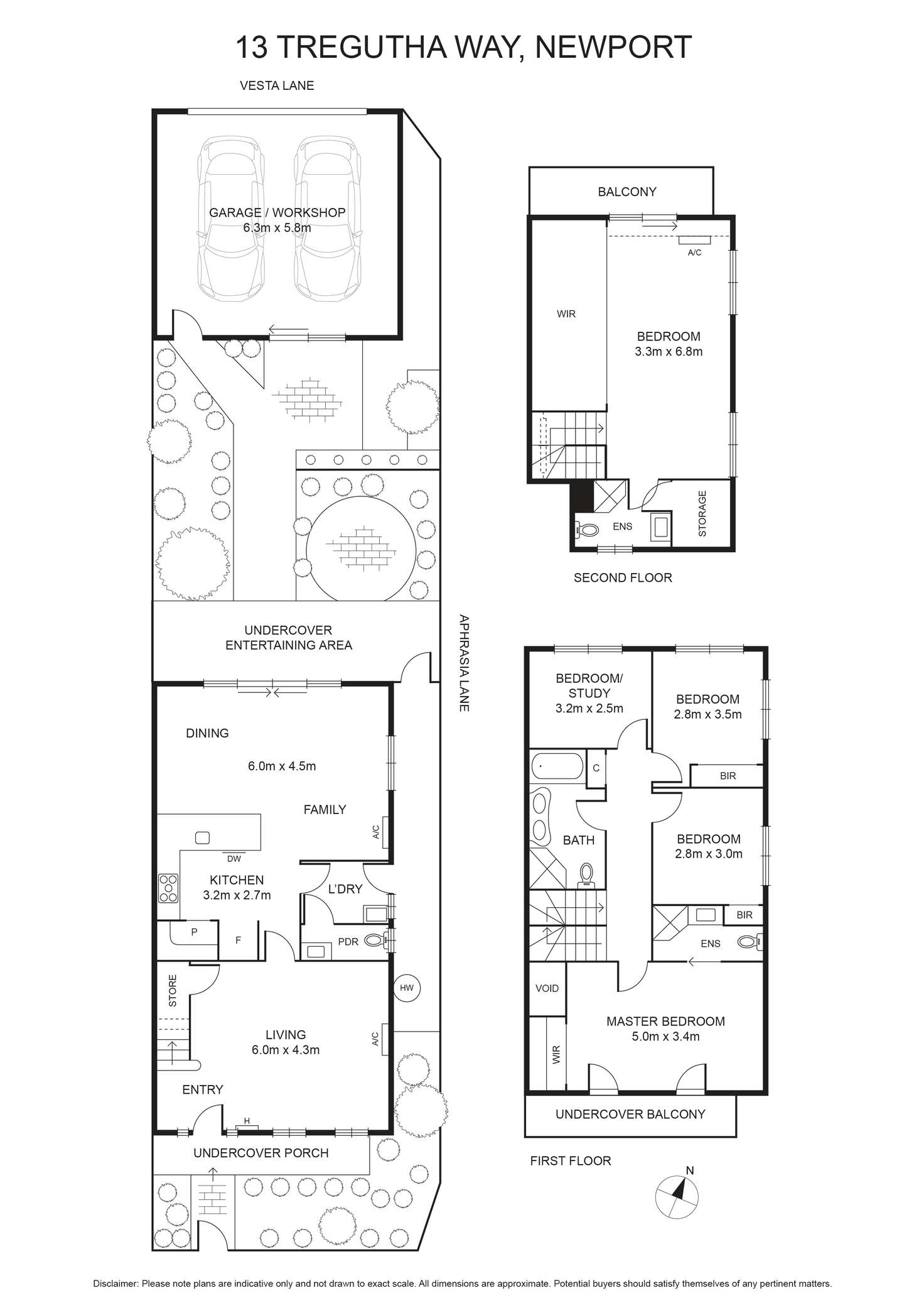 Floorplan of Homely house listing, 13 Tregutha Way, Newport VIC 3015