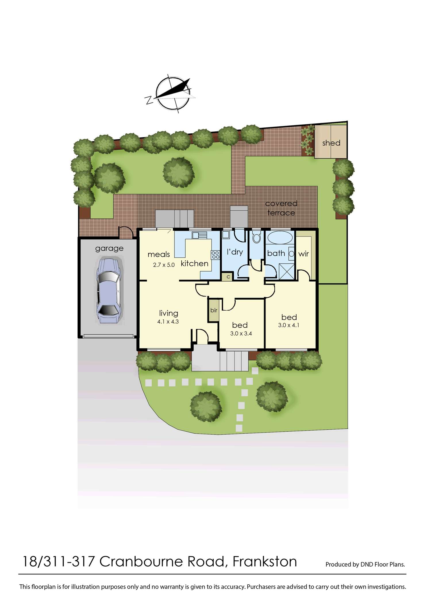Floorplan of Homely unit listing, 18/311-317 Cranbourne Road, Frankston VIC 3199