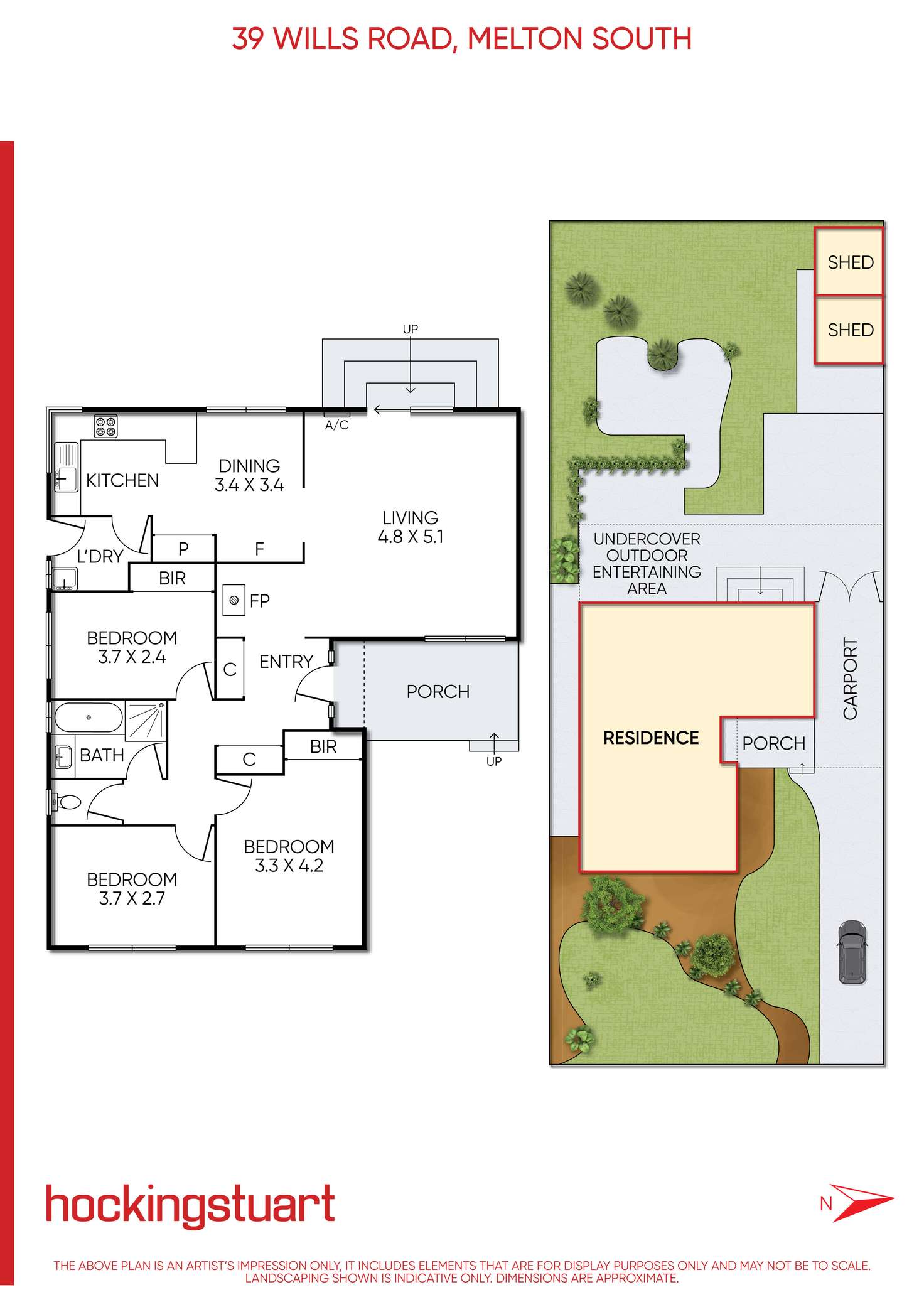 Floorplan of Homely house listing, 39 Wills Road, Melton South VIC 3338