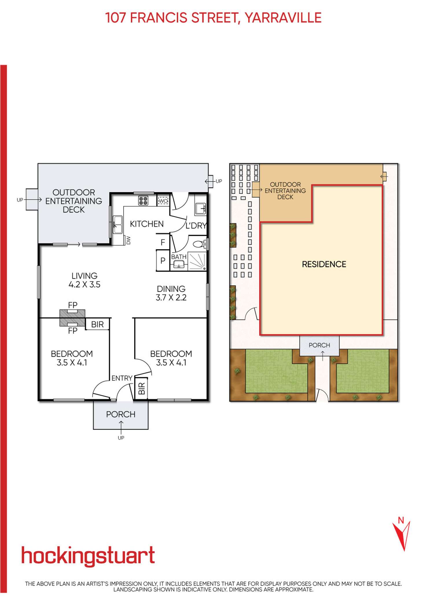 Floorplan of Homely house listing, 107 Francis Street, Yarraville VIC 3013