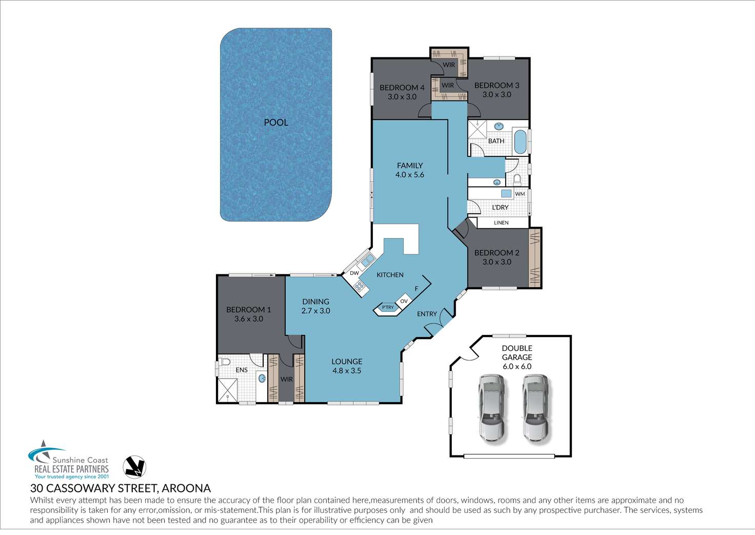 Floorplan of Homely house listing, 30 Cassowary Street, Aroona QLD 4551