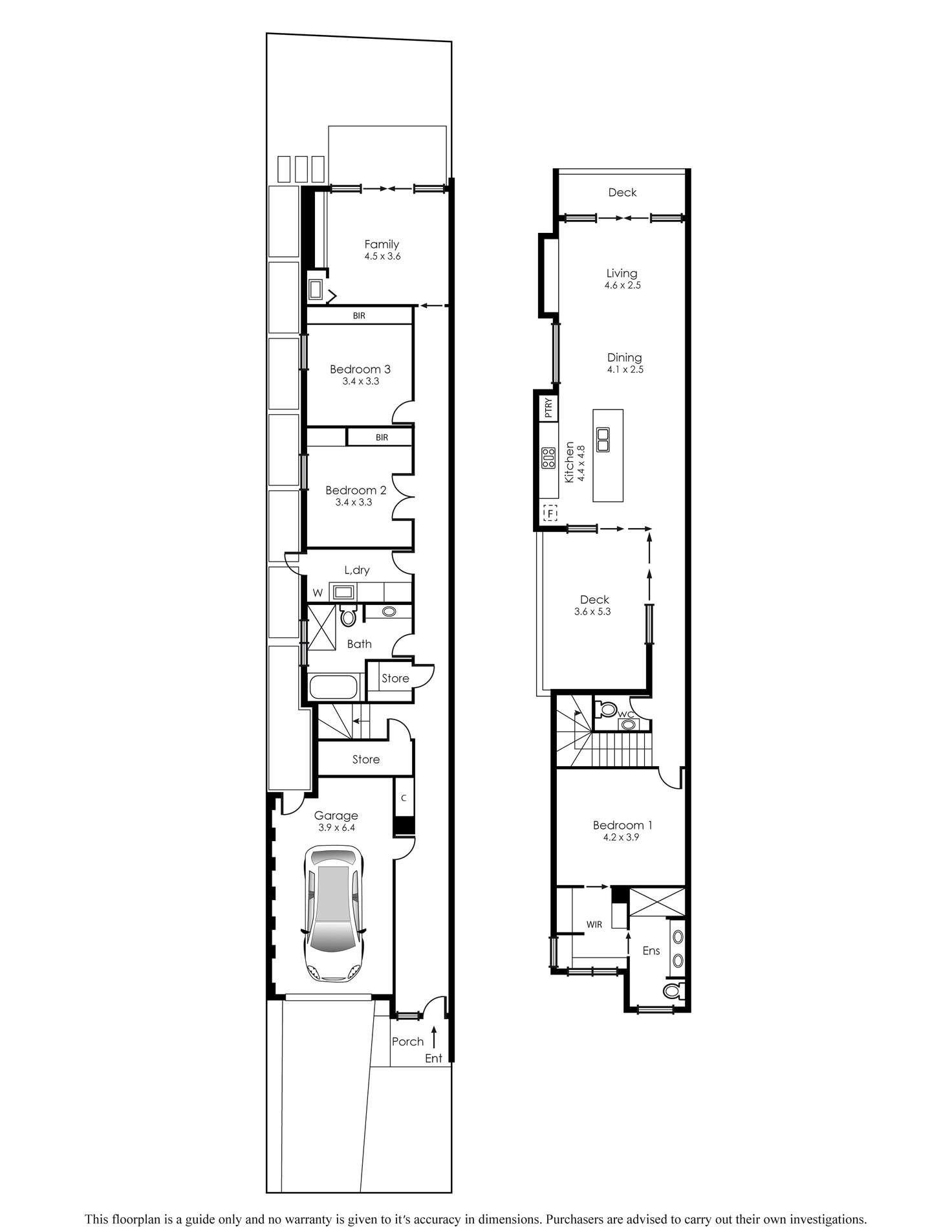 Floorplan of Homely townhouse listing, 12B Douglas Avenue, Chelsea VIC 3196