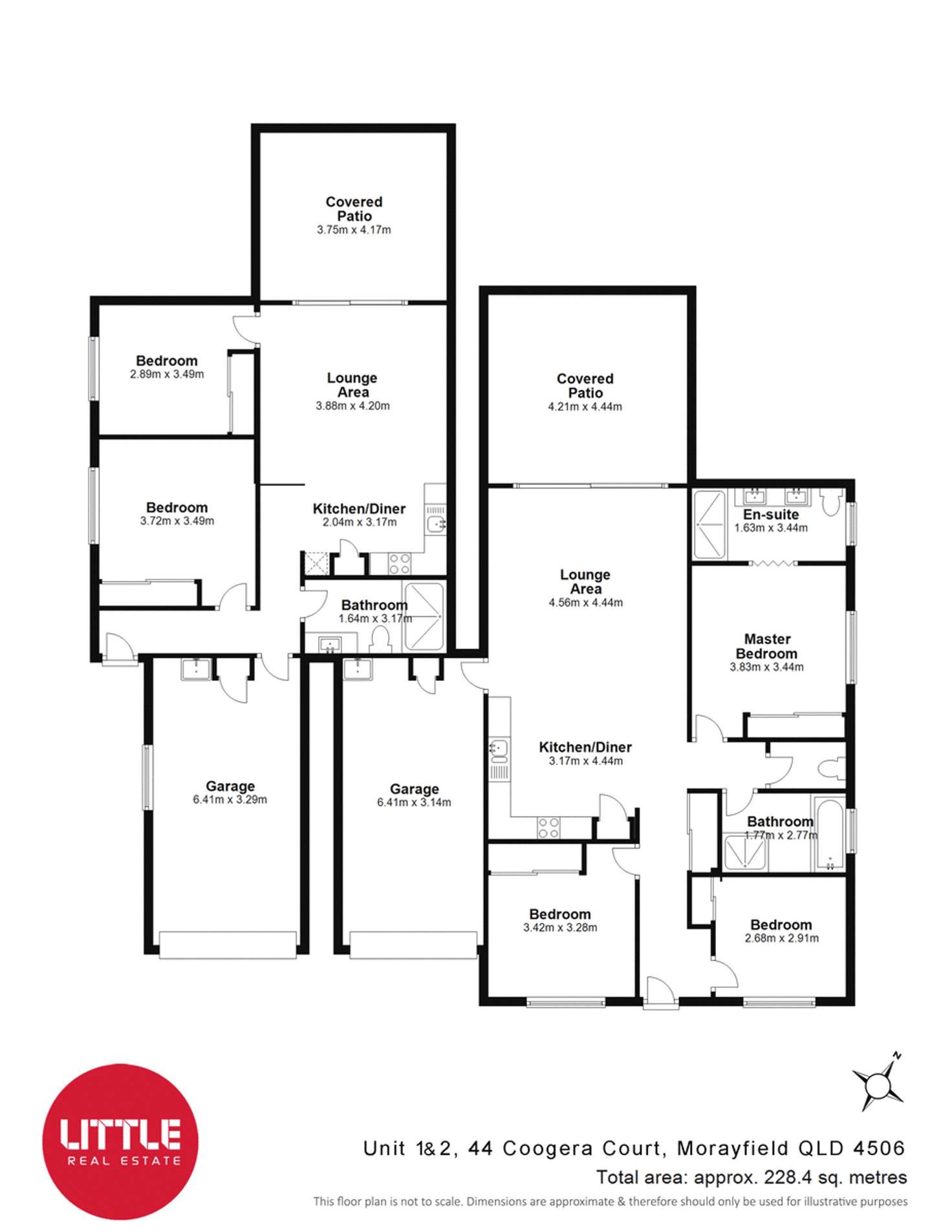 Floorplan of Homely house listing, 1&2/44 Coogera Court, Morayfield QLD 4506