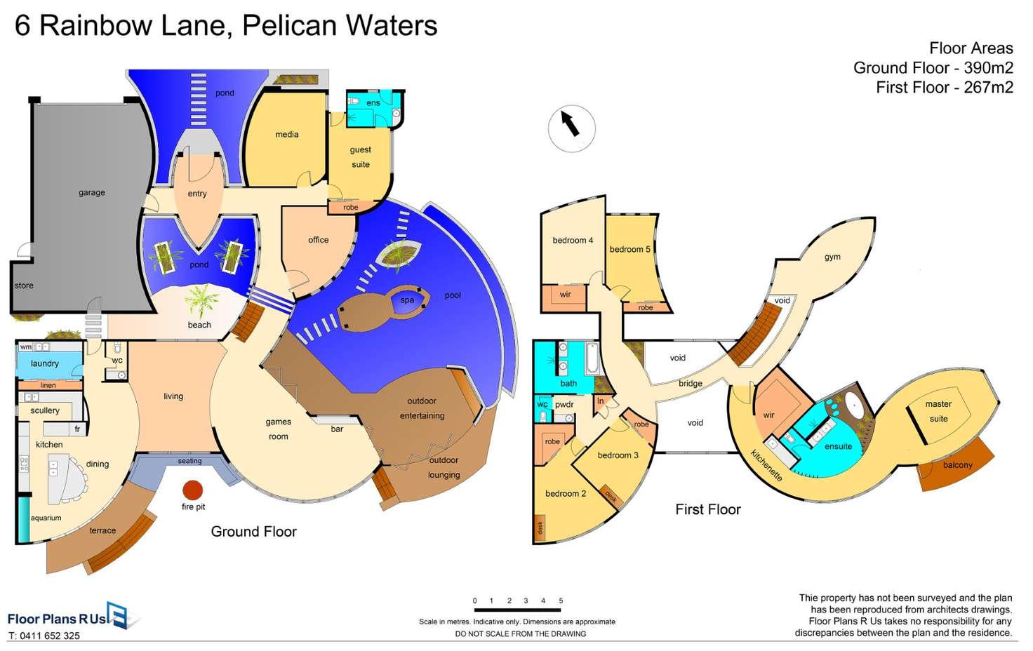Floorplan of Homely house listing, 6 Rainbow Lane, Pelican Waters QLD 4551