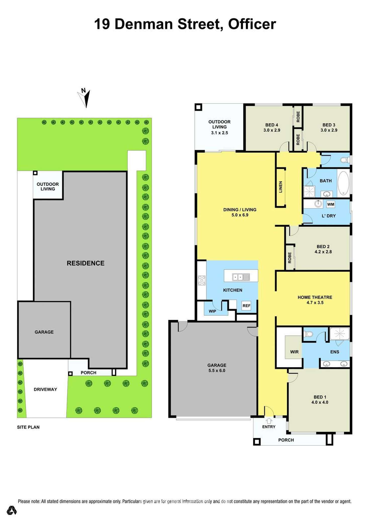 Floorplan of Homely house listing, 19 Denman Street, Officer VIC 3809