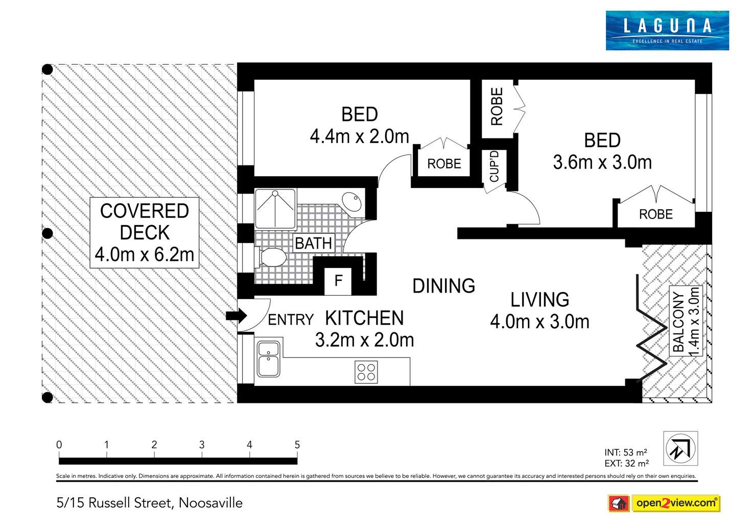 Floorplan of Homely unit listing, 5/15 Russell Street, Noosaville QLD 4566
