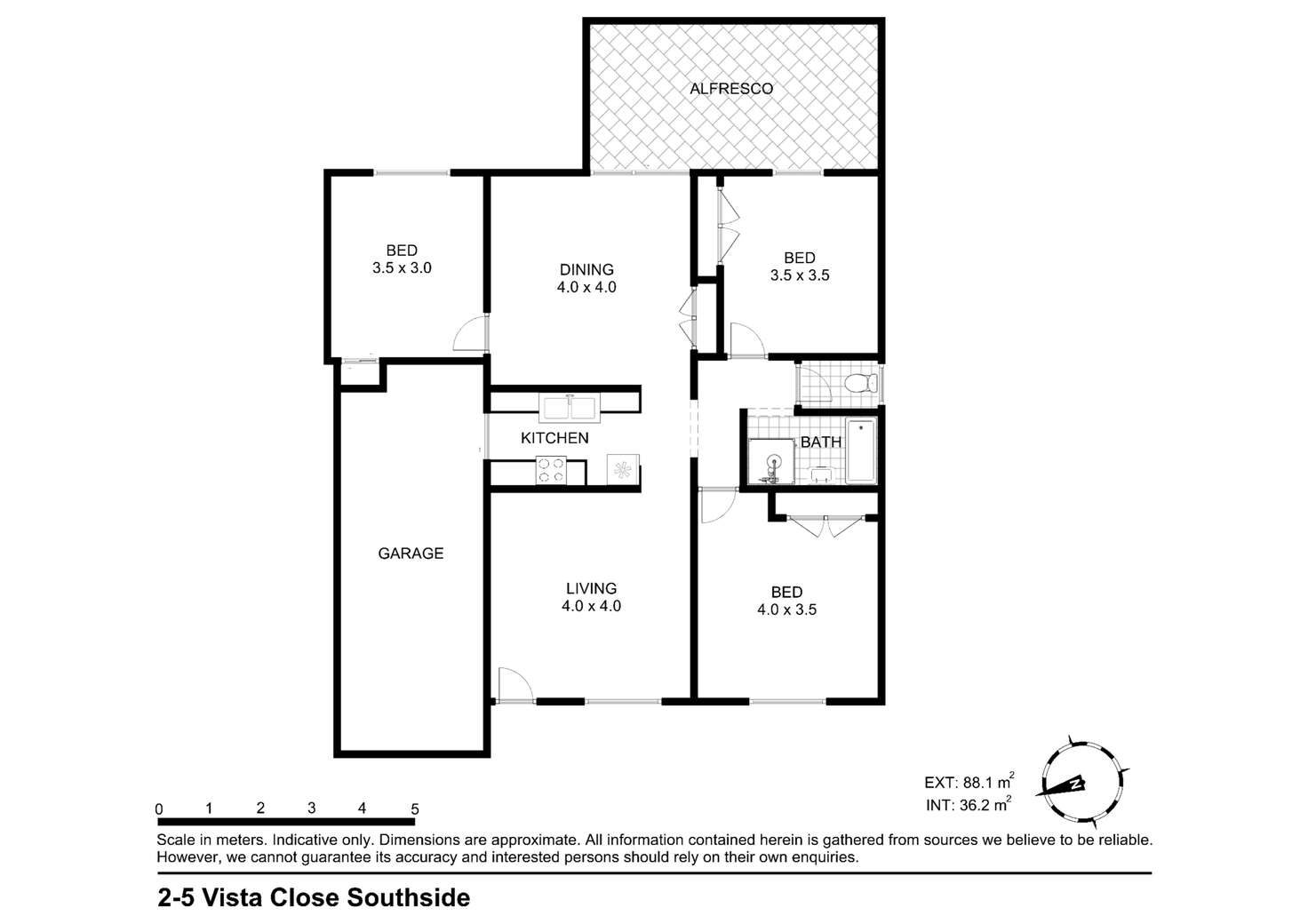 Floorplan of Homely semiDetached listing, 2/5 Vista Close, Southside QLD 4570
