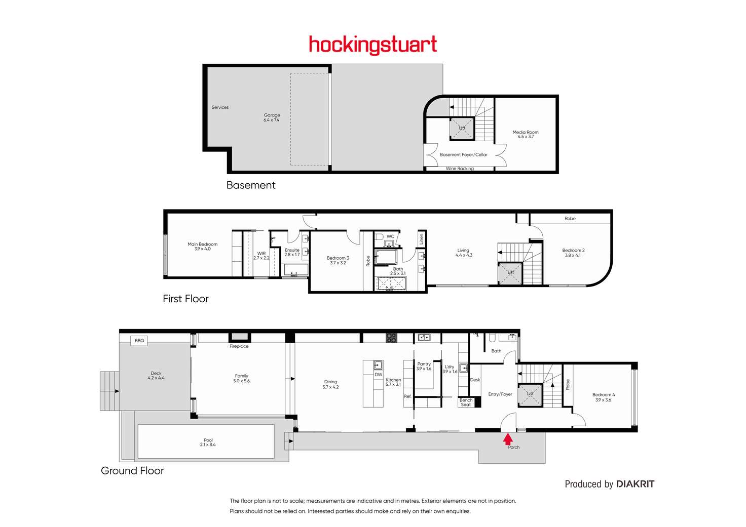 Floorplan of Homely townhouse listing, 49 Sargood Street, Hampton VIC 3188