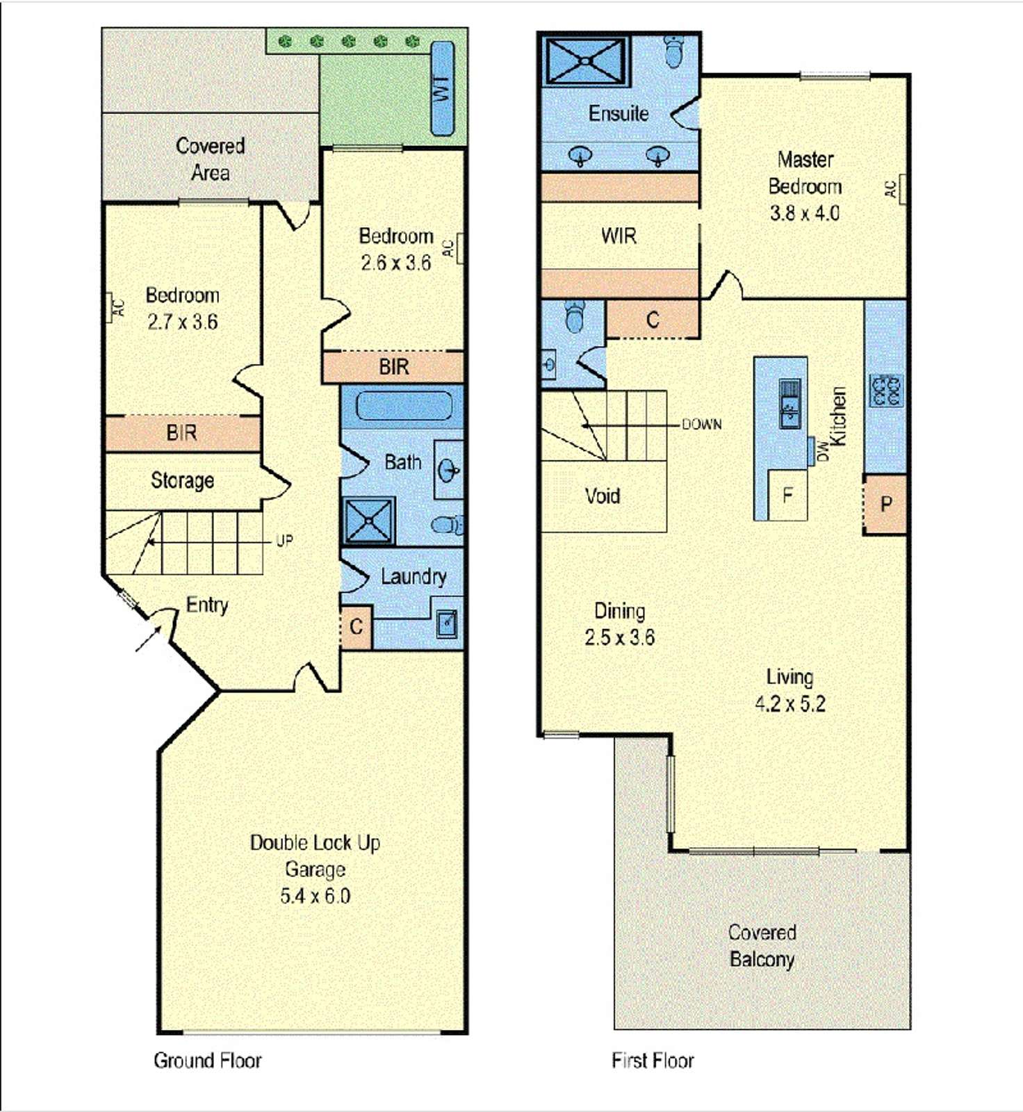 Floorplan of Homely townhouse listing, 6 Abrahams Drive, Mentone VIC 3194