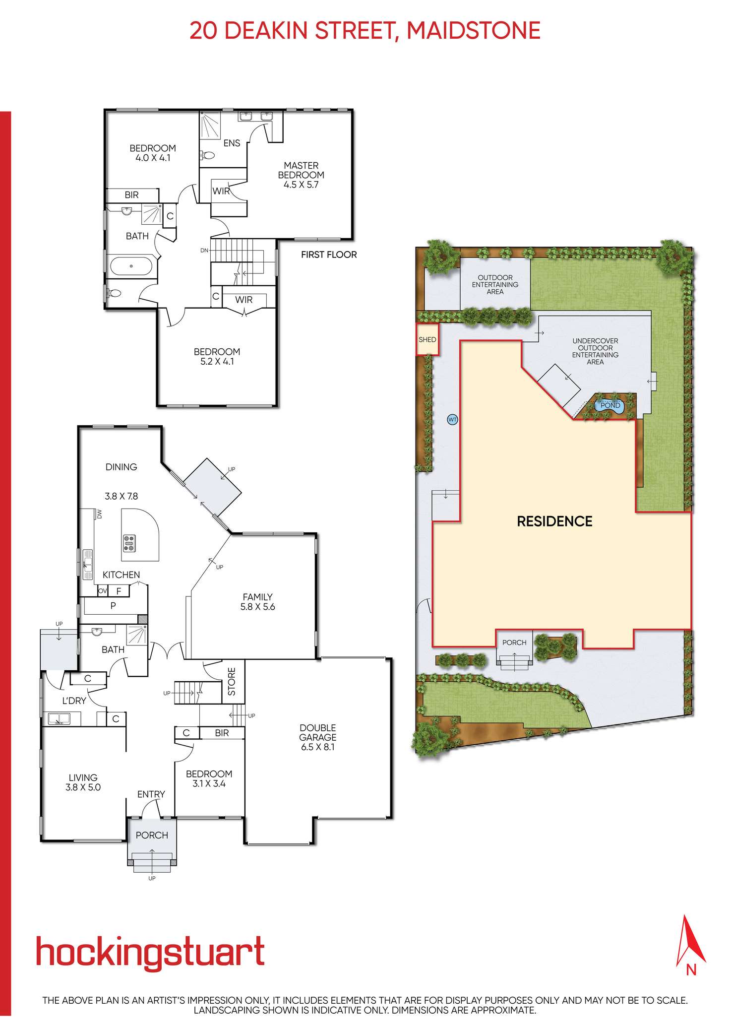 Floorplan of Homely house listing, 20 Deakin Street, Maidstone VIC 3012