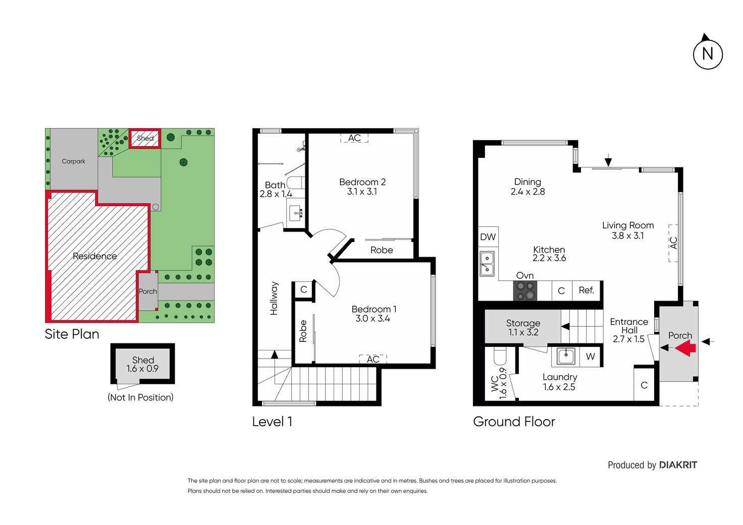 Floorplan of Homely townhouse listing, 12 Summerhill Road, Maidstone VIC 3012