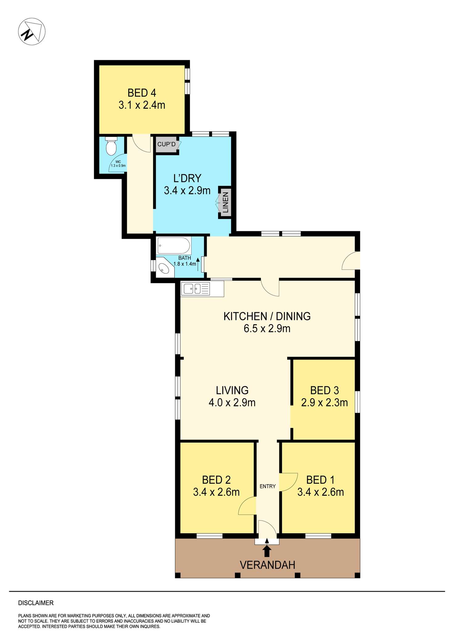 Floorplan of Homely house listing, 1/110 Yarrowee Parade, Redan VIC 3350