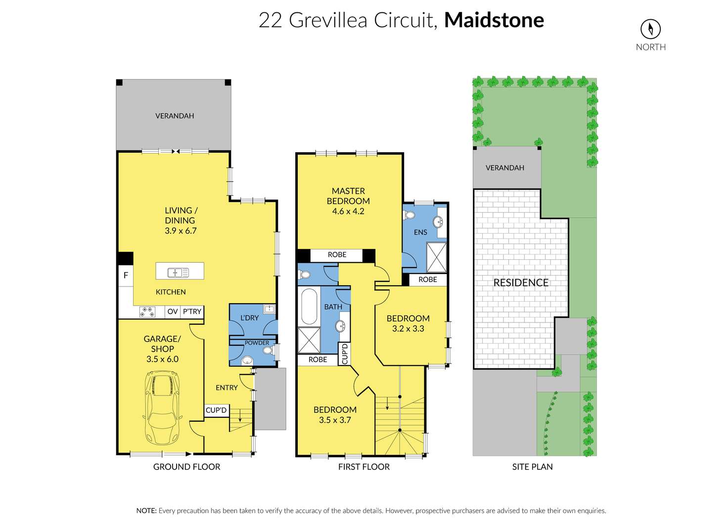 Floorplan of Homely townhouse listing, 22 Grevillea Circuit, Maidstone VIC 3012