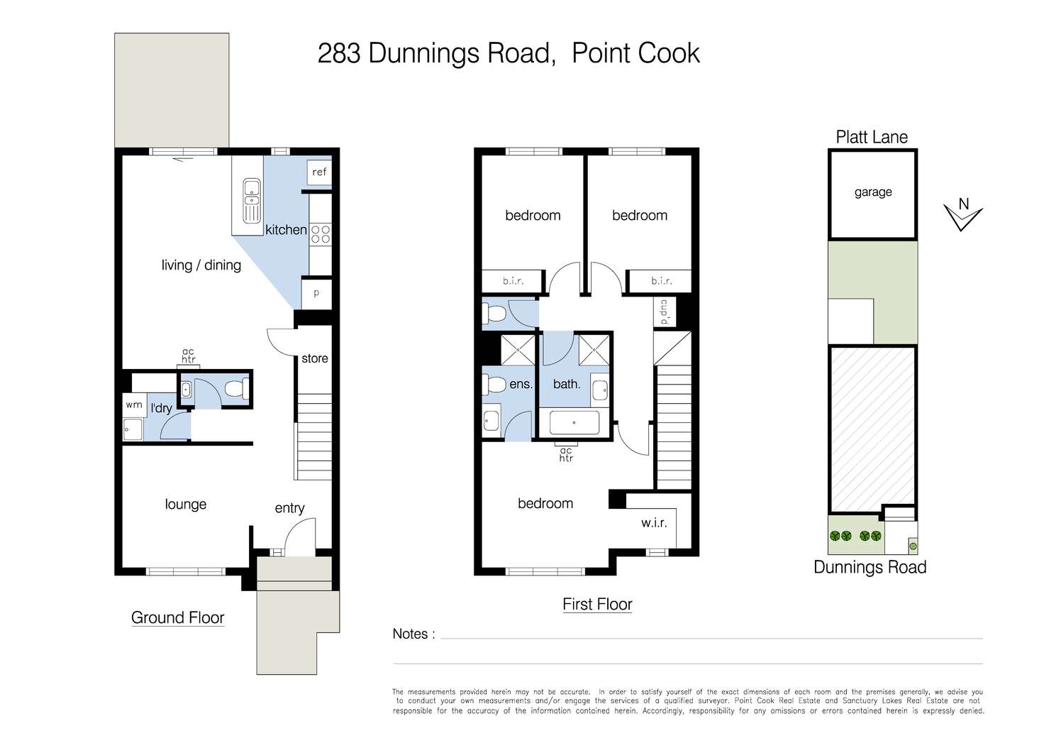 Floorplan of Homely townhouse listing, 283 Dunnings Road, Point Cook VIC 3030