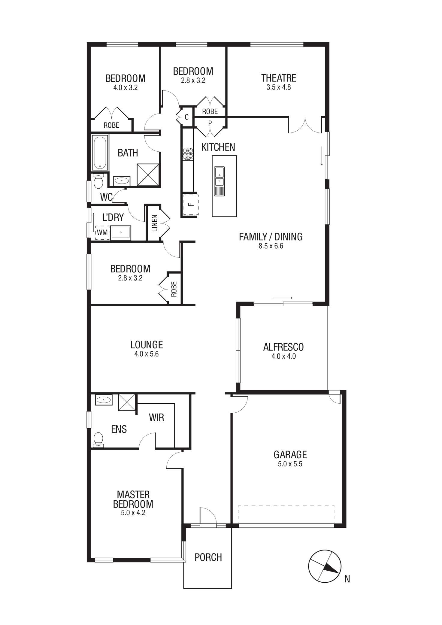 Floorplan of Homely house listing, 21 Empress Avenue, Wollert VIC 3750