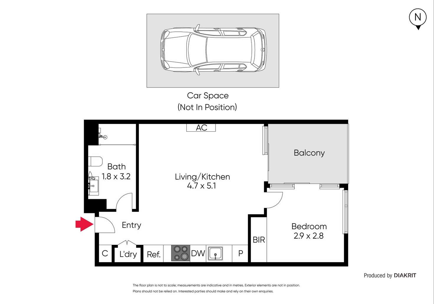 Floorplan of Homely apartment listing, 406/30 Burnley Street, Richmond VIC 3121