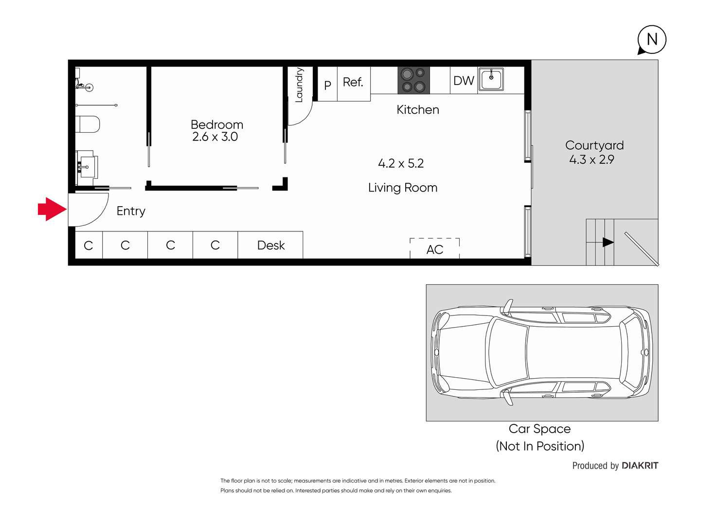 Floorplan of Homely apartment listing, 2/17 Robe Street, St Kilda VIC 3182