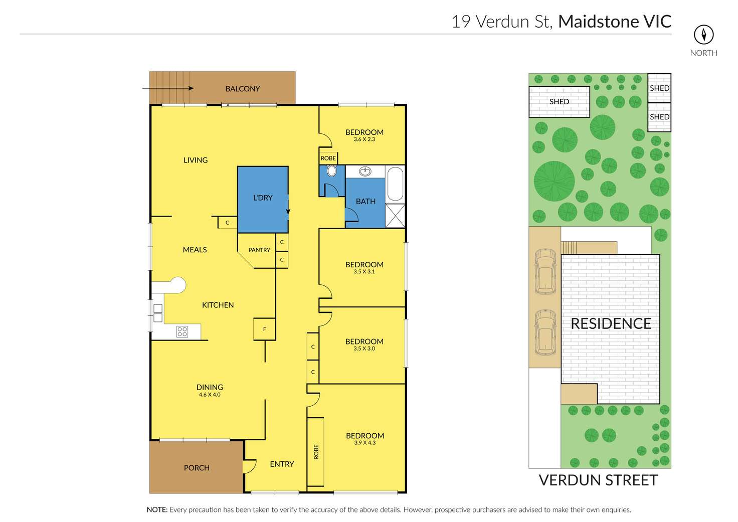 Floorplan of Homely house listing, 19 Verdun Street, Maidstone VIC 3012