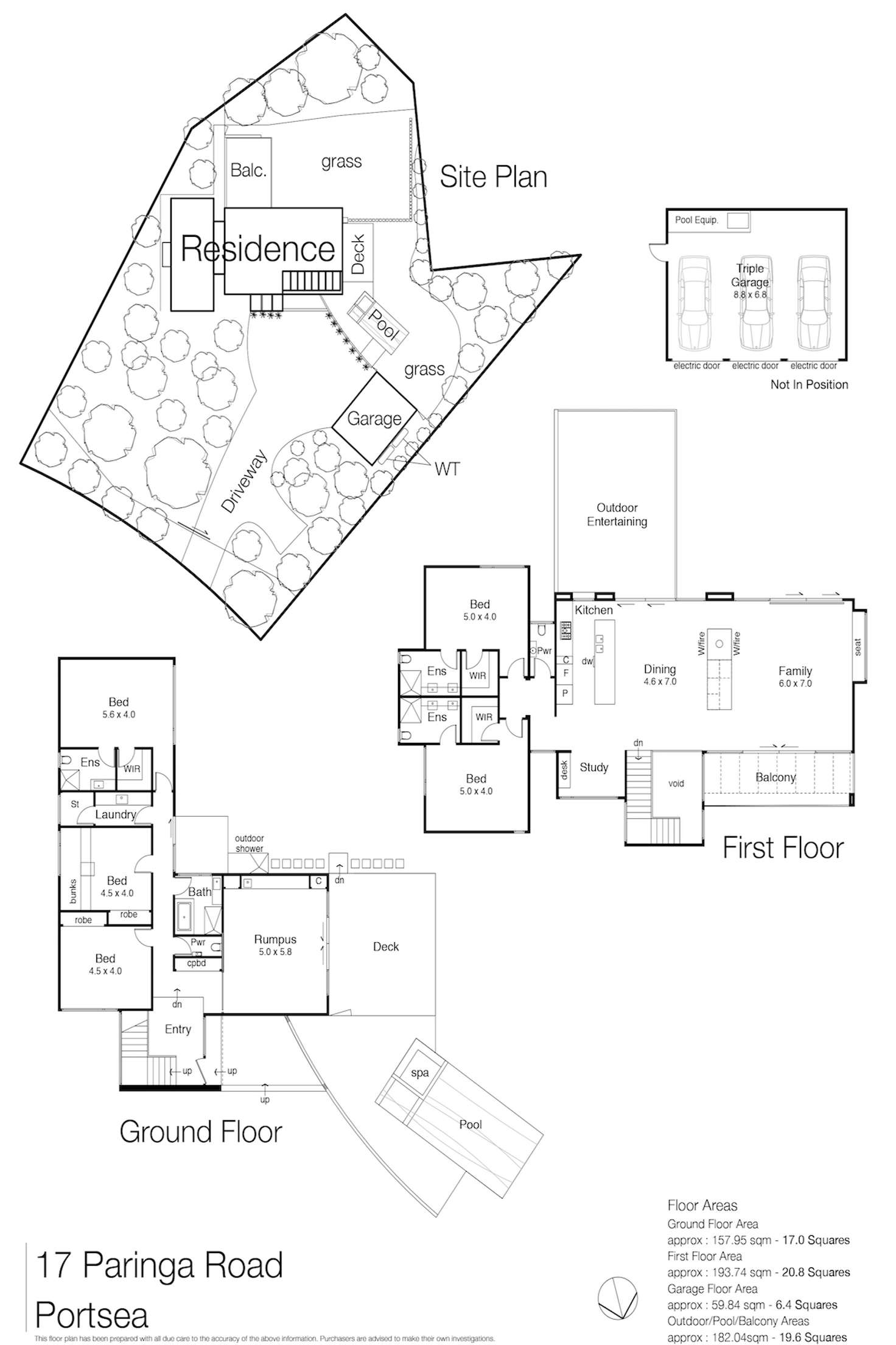 Floorplan of Homely house listing, 17 Paringa Road, Portsea VIC 3944