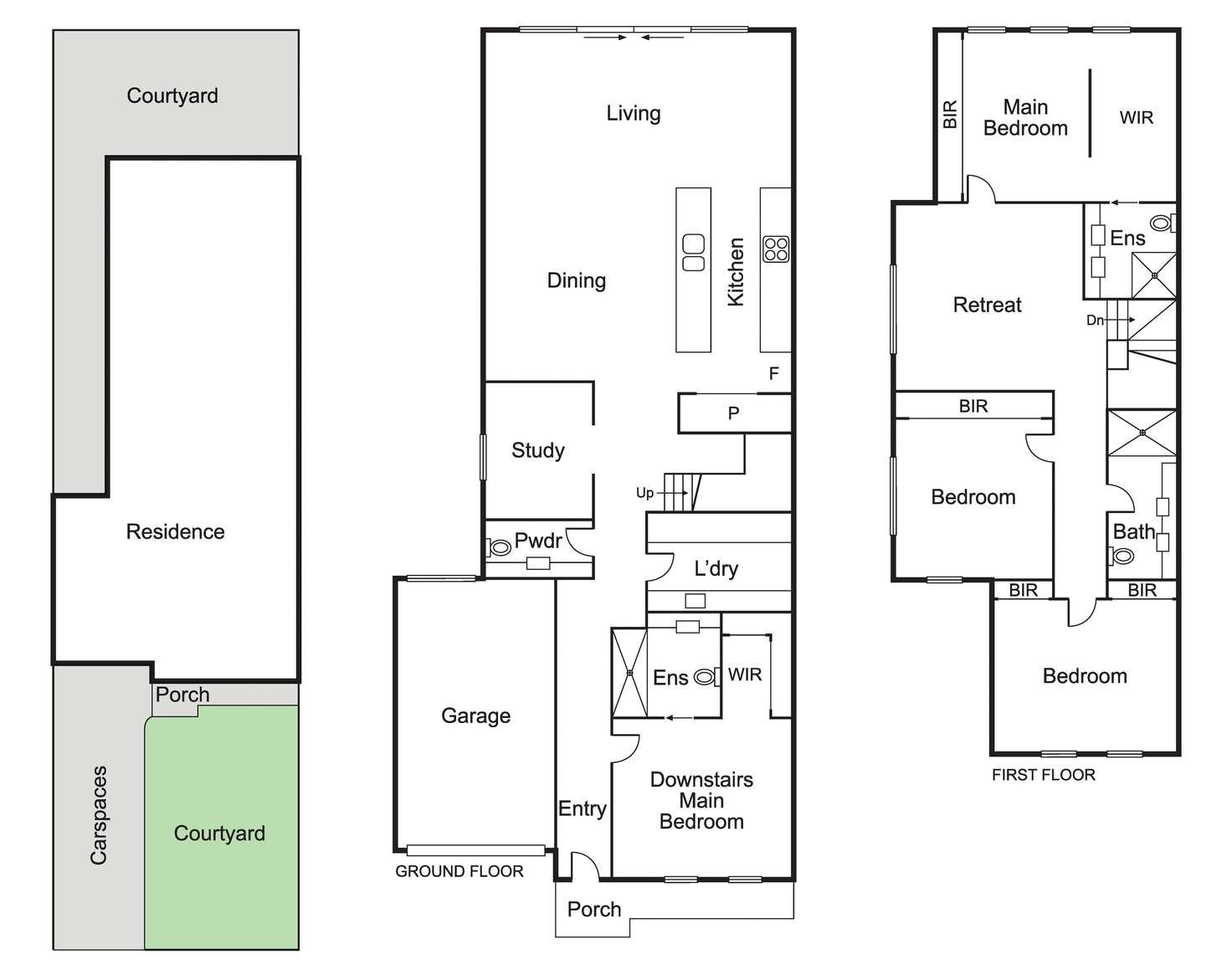 Floorplan of Homely townhouse listing, 88B Bignell Road, Bentleigh East VIC 3165