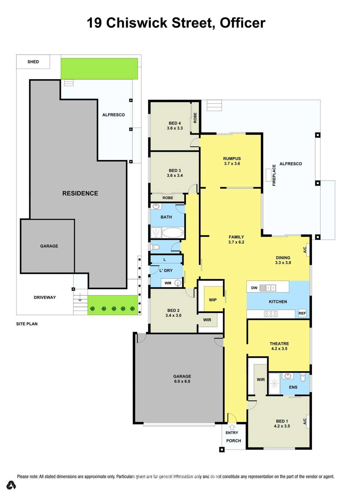 Floorplan of Homely house listing, 19 Chiswick Street, Officer VIC 3809